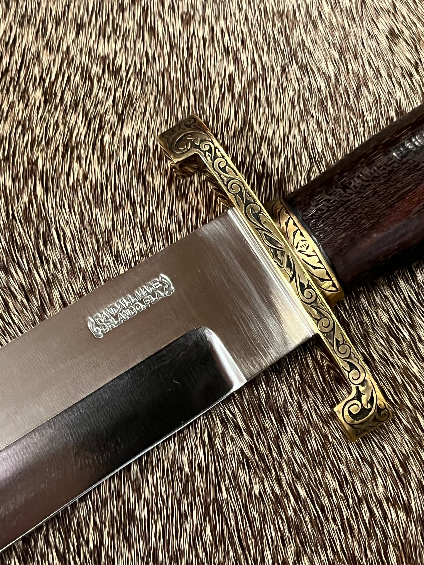 Model 12-9” Sportsman Bowie Engraved by Master Engraver JR French