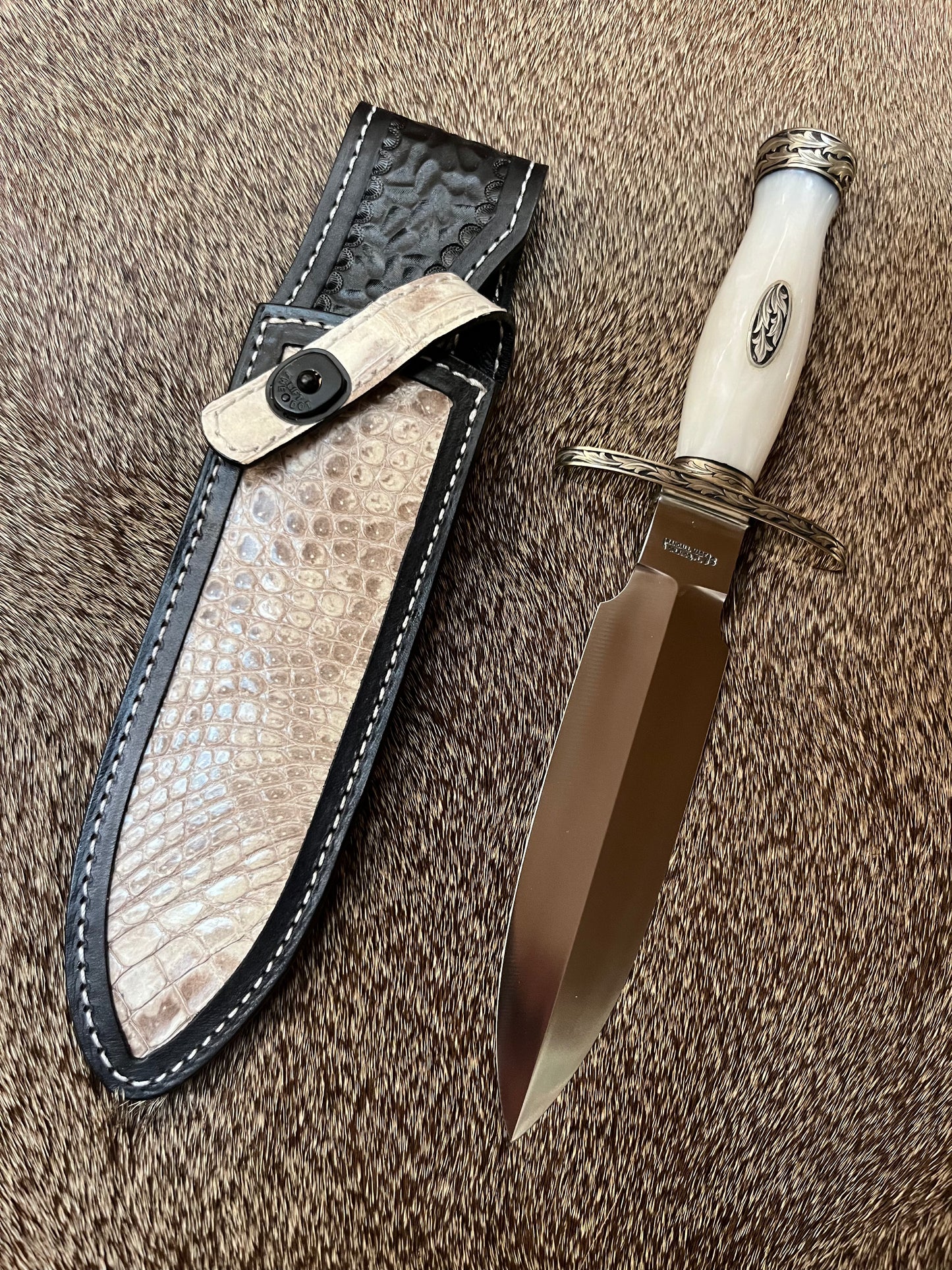 TC Special - Poly Pearl Engraved by Master Engraver Jere Davidson with Fine Silver Inlay