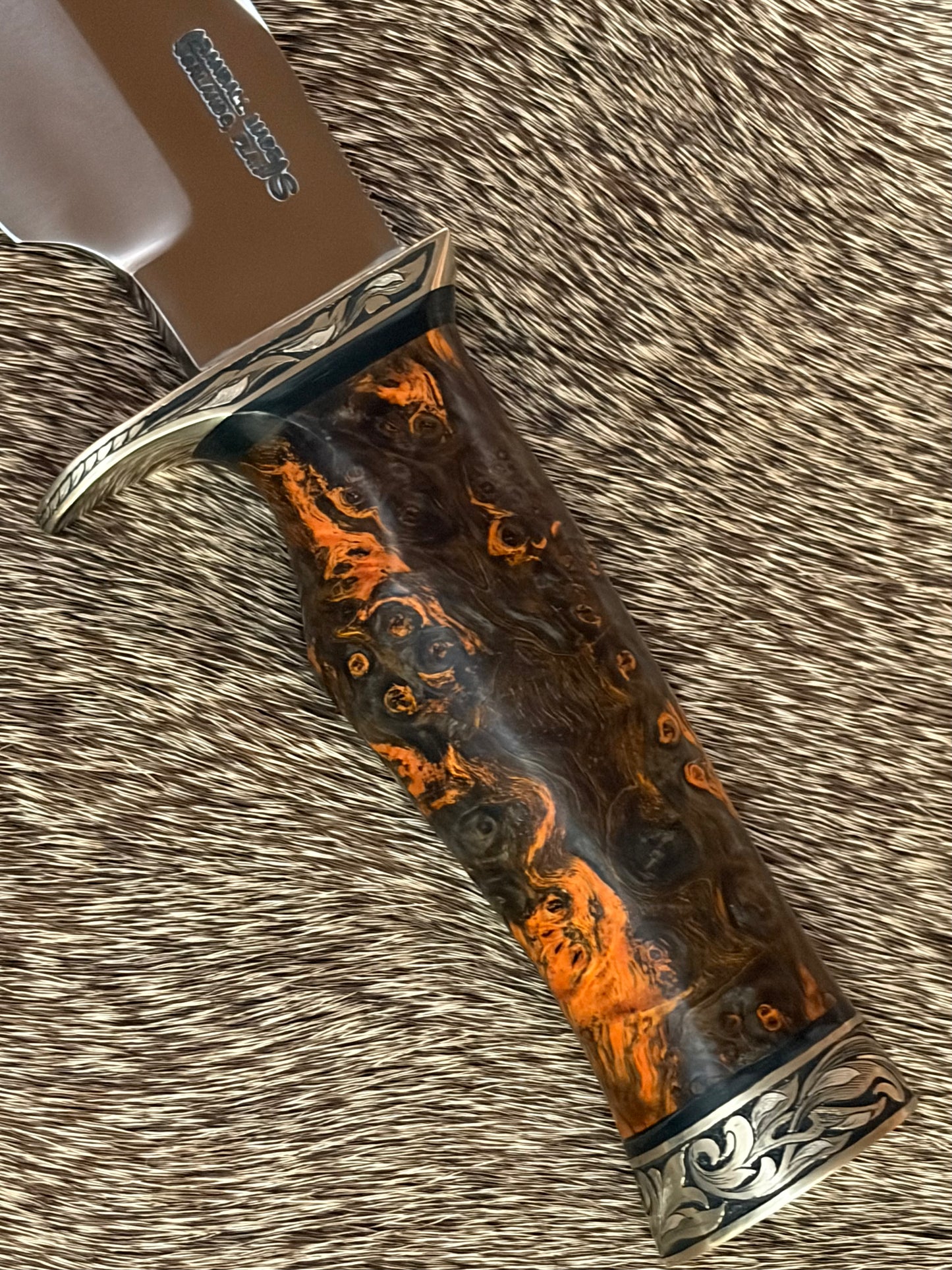 Model 19 Bushmaster                      Engraved by Jere Davidson with Fine Silver Inlay