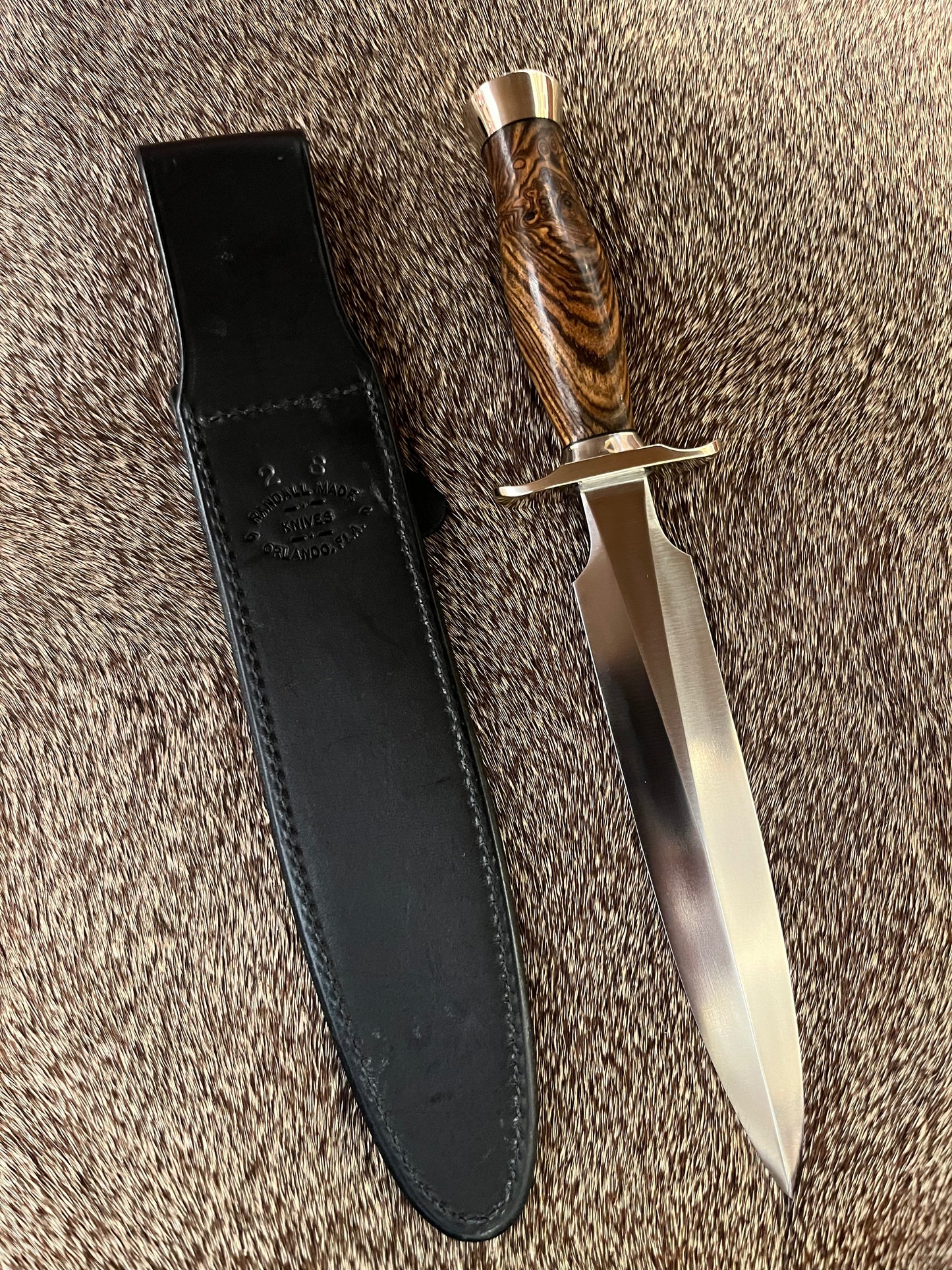 Model 2-8” with Beautiful Bocote Wood Handle