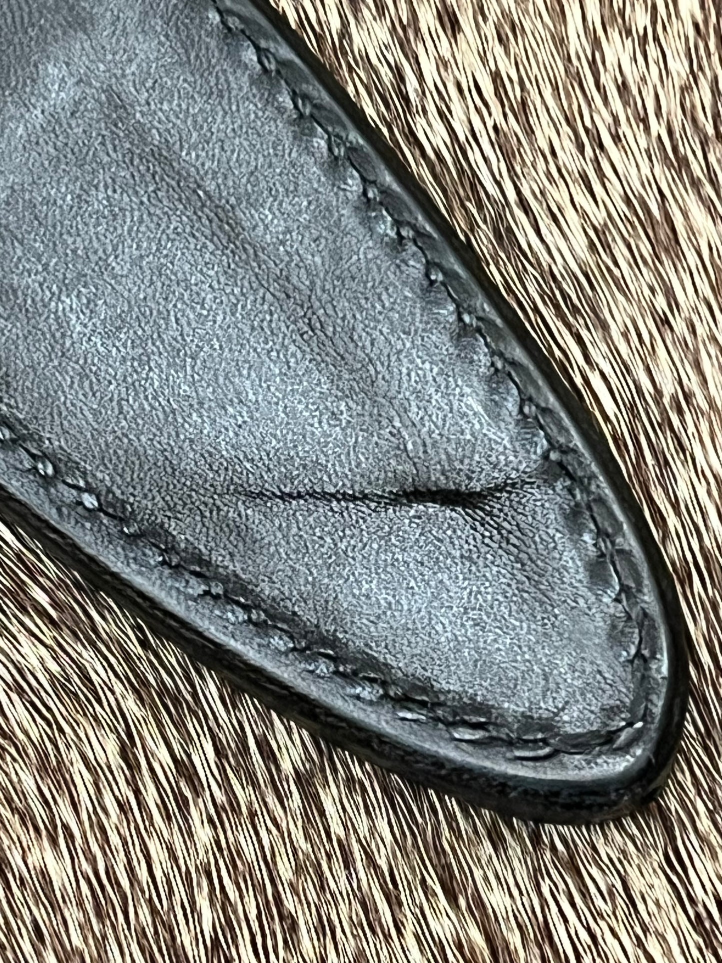 Model 2-5” Black and White Ebony, Engraved by Master Engraver Jere Davidson with Gold Inlay