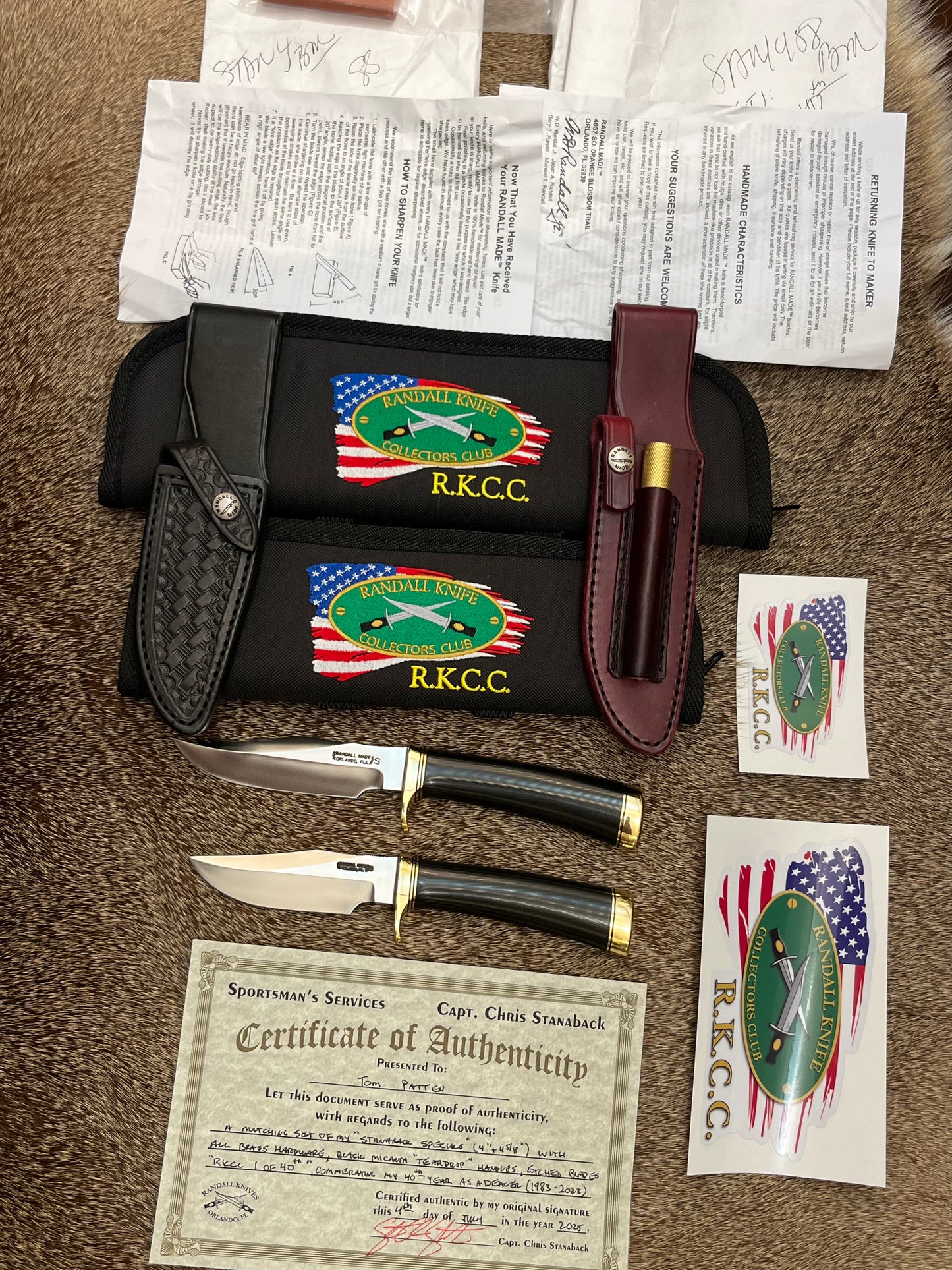 Pair of Stanaback Specials         RKCC Limited 1 of 40th Anniversary