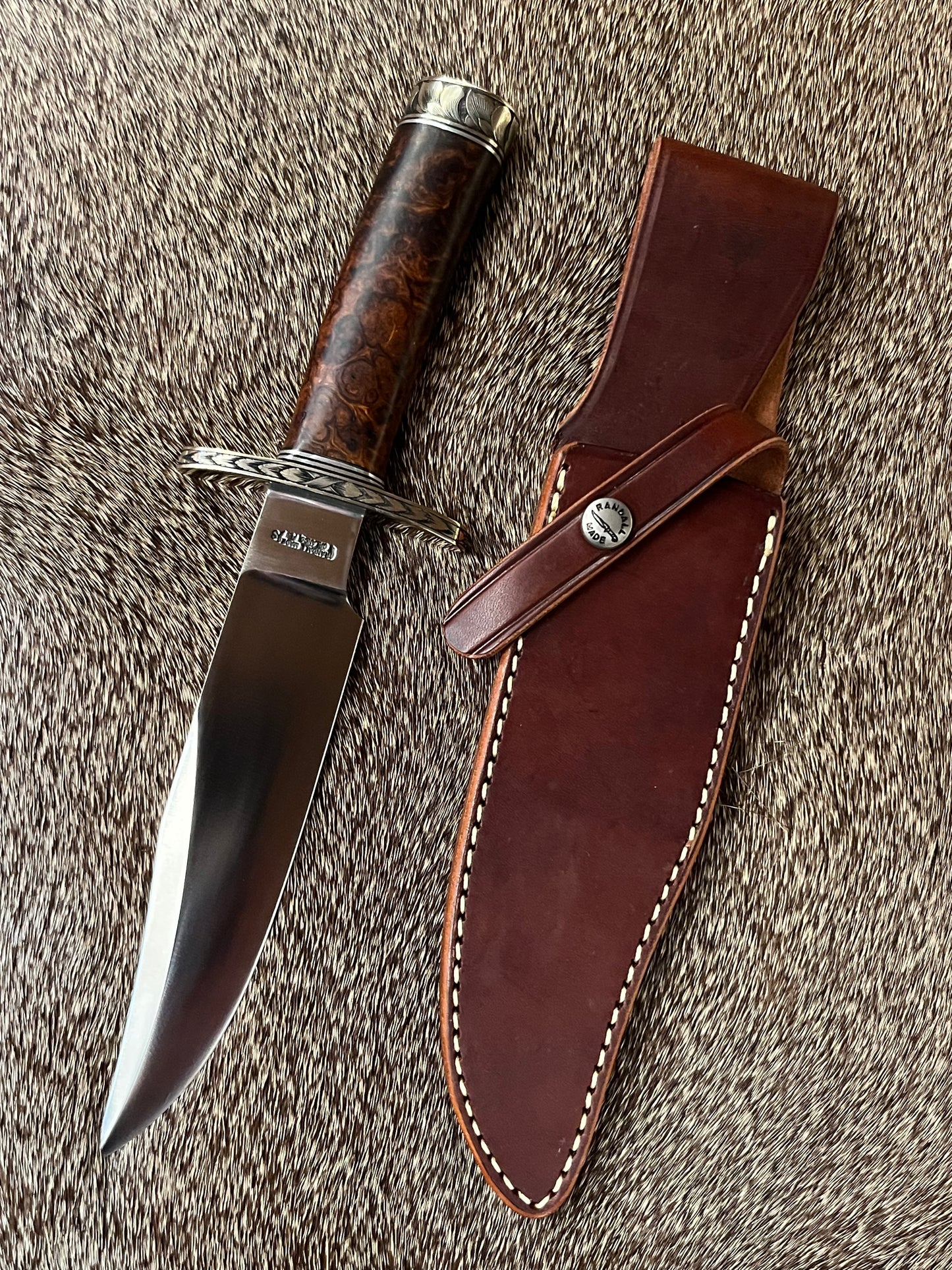 Nordic Special, Expedition  Grade Iron Wood, Nickel Silver Hardware and Engraved by Ron Skaggs