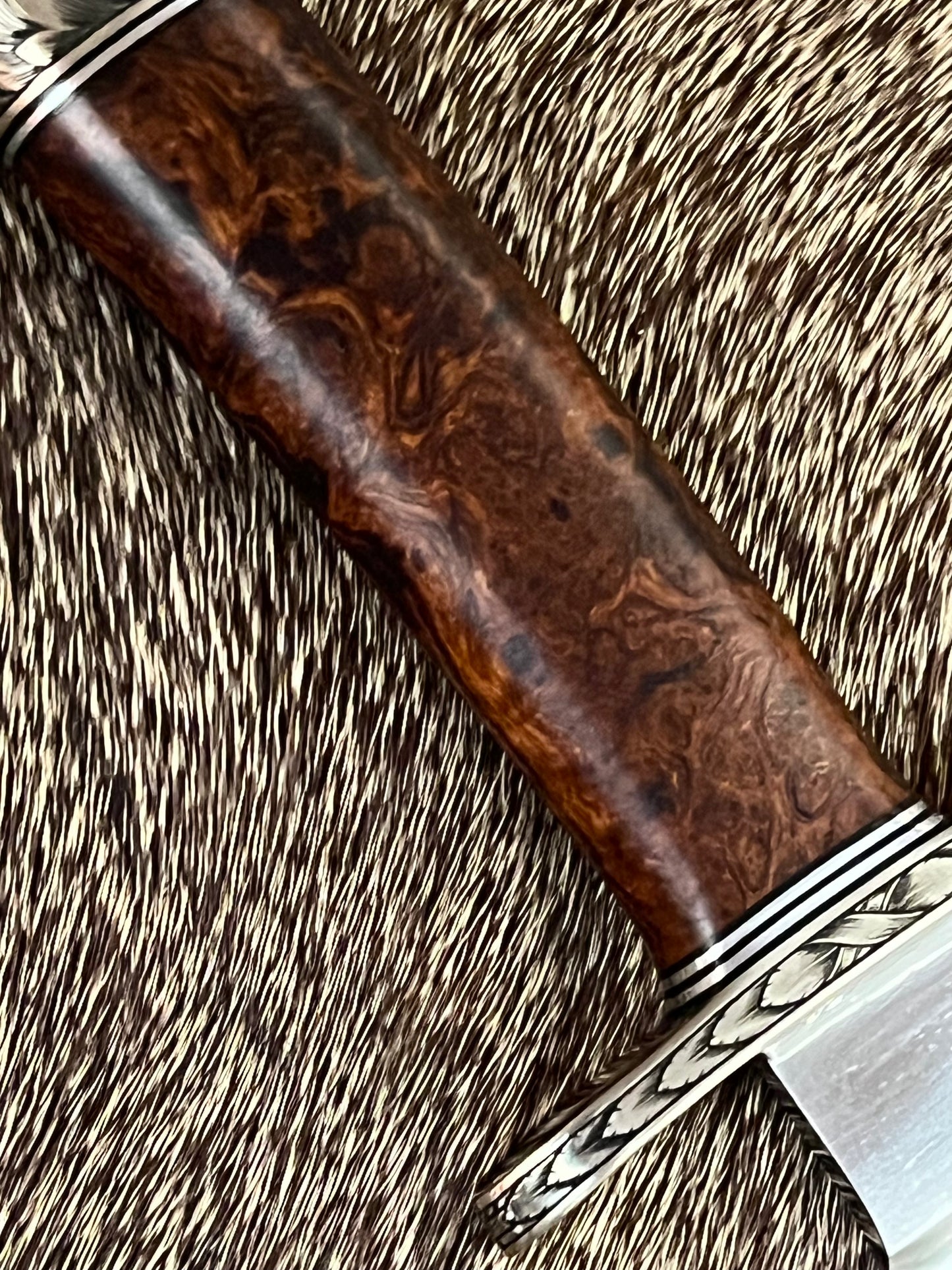 Nordic Special, Expedition  Grade Iron Wood, Nickel Silver Hardware and Engraved by Ron Skaggs