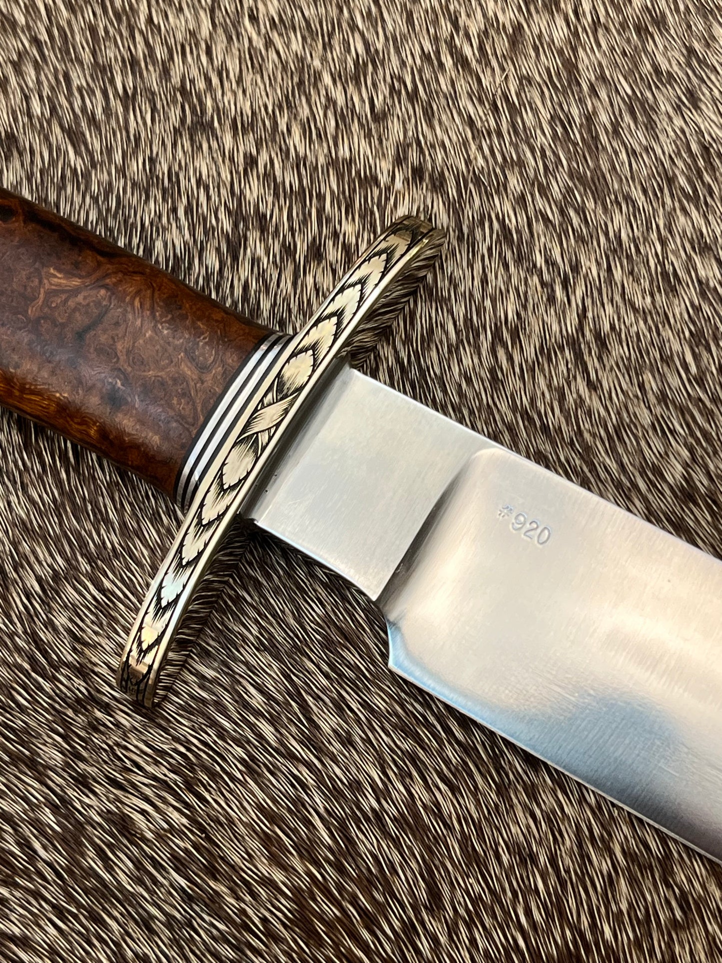 Nordic Special, Expedition  Grade Iron Wood, Nickel Silver Hardware and Engraved by Ron Skaggs