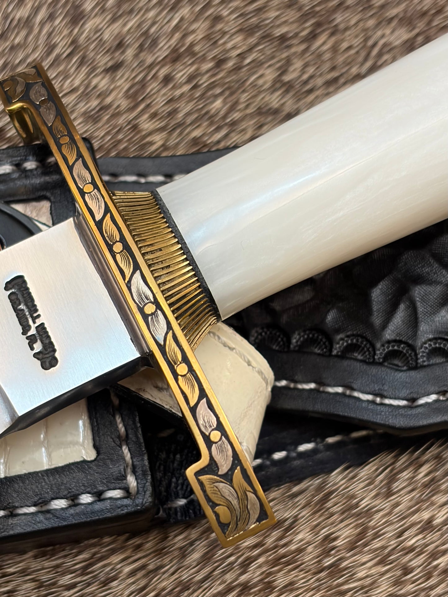 TC Special - Poly Pearl Engraved by Master Engraver Jere Davidson with Fine Silver Inlay