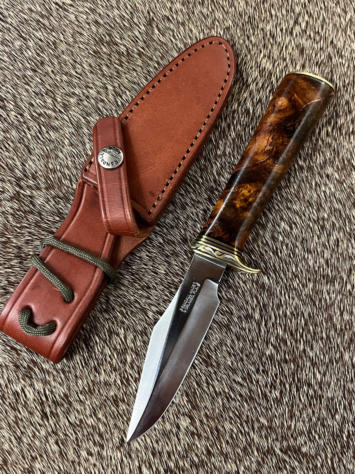 Model 8, Bird & Trout with Beautiful Iron Wood and Engraved by Jere Davidson with Fine Silver Inlays