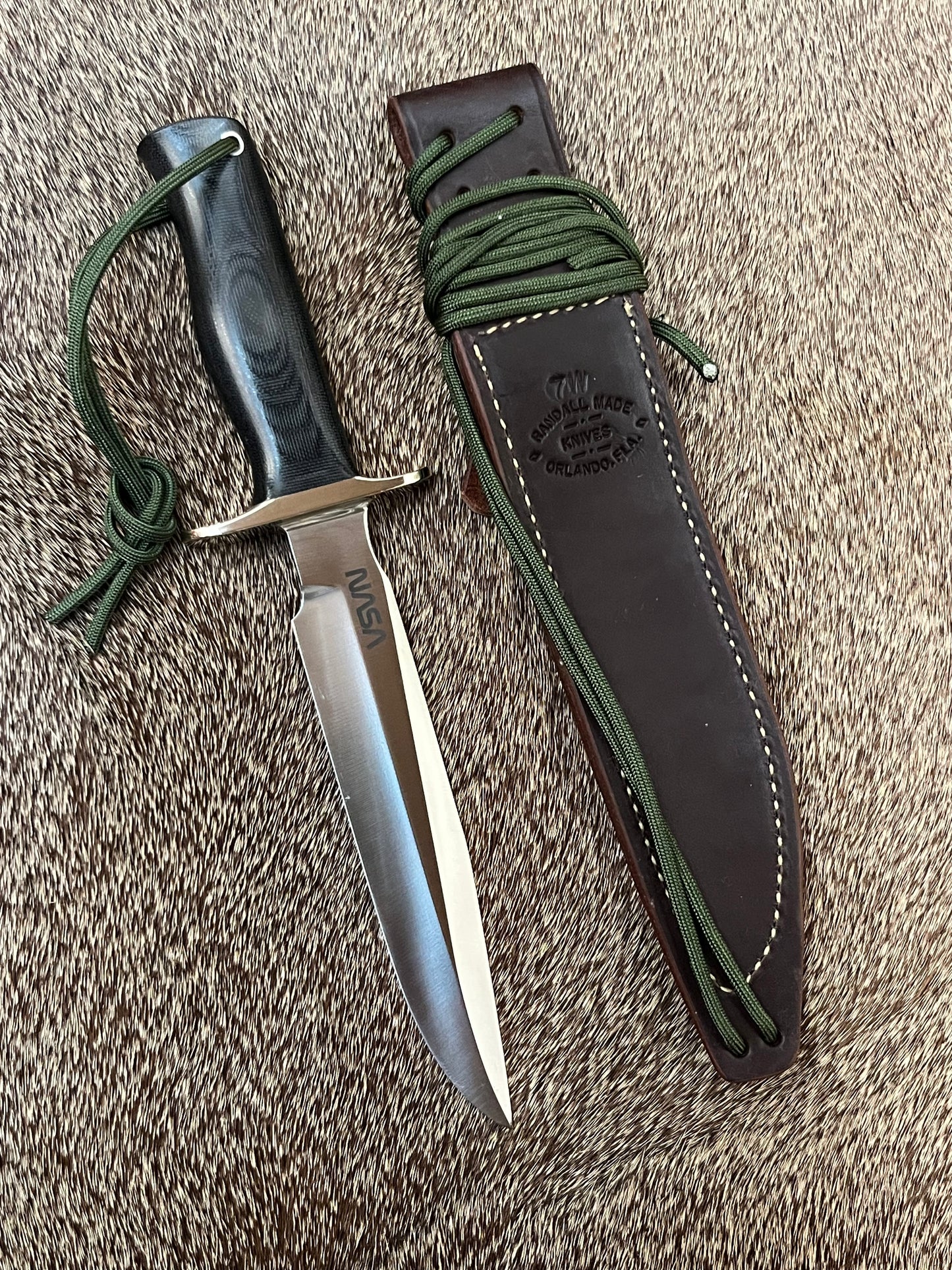 Model 16-7” Special Fighter #1 NASA Black Canvas Micarta