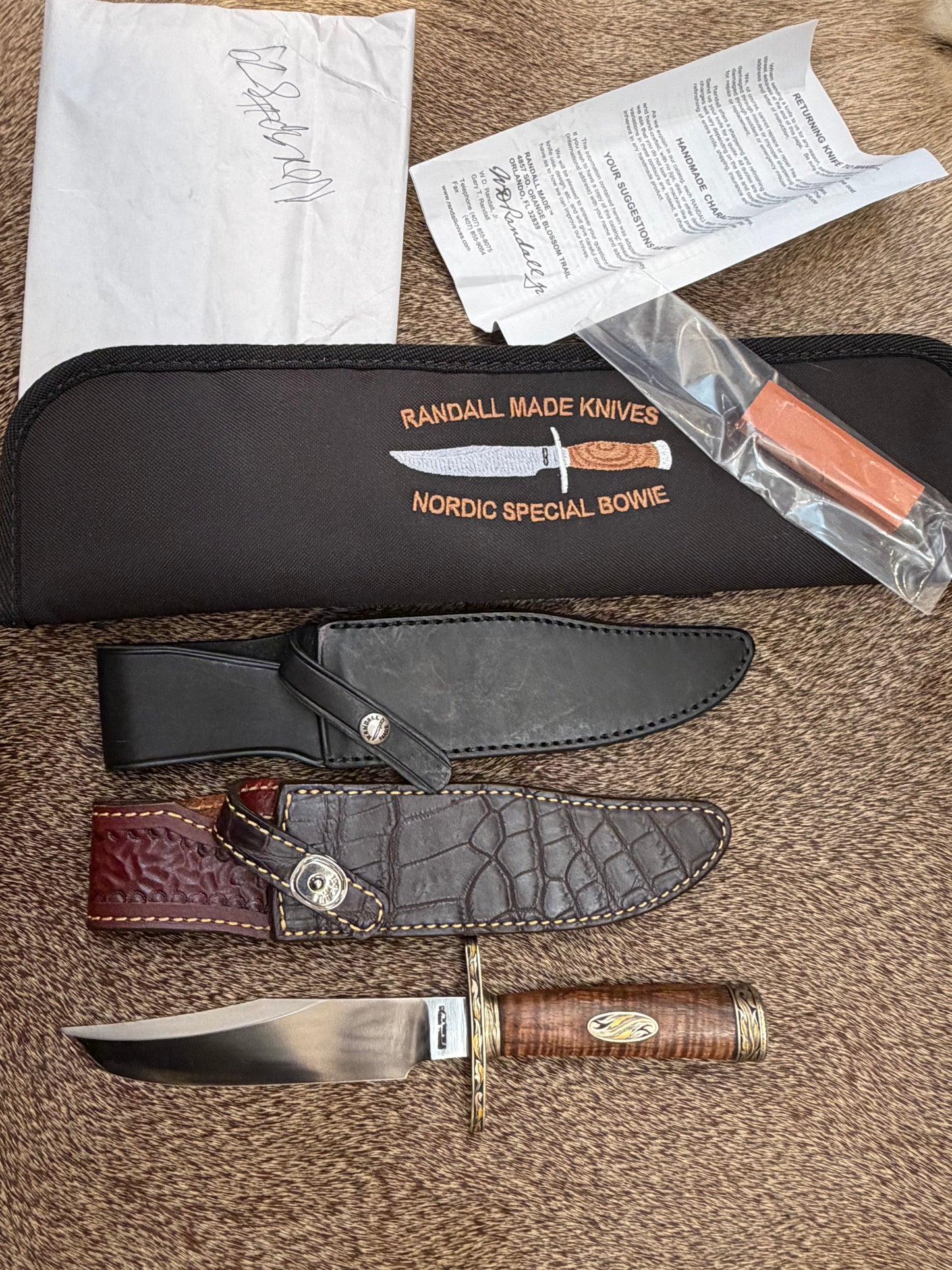 Nordic Special, Expedition  Grade Curly Koa, Engraved by Master Engraver Jere Davidson with Gold Inlays