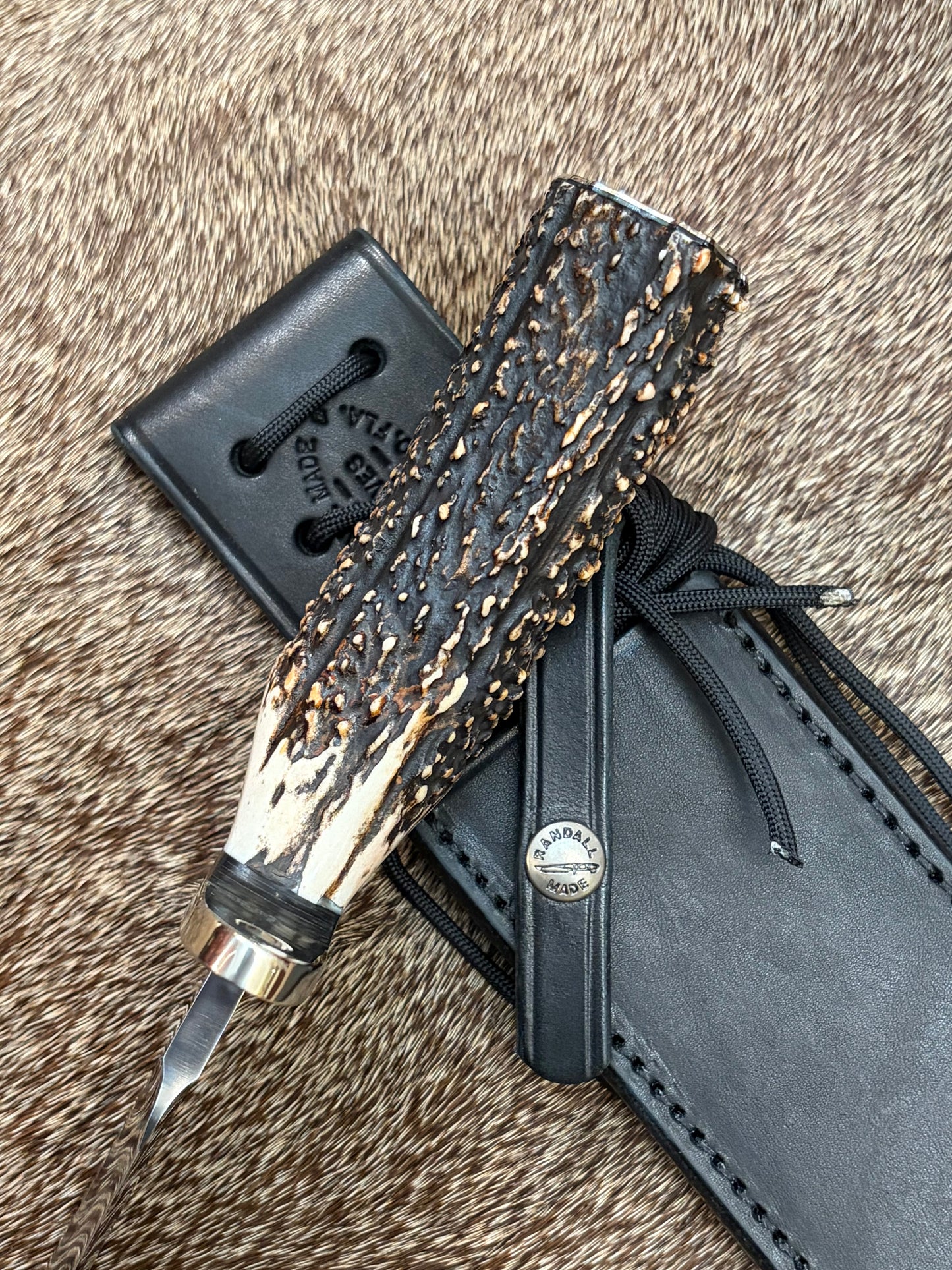 #12-9” #14 Grind Sportsman Bowie                                            Beautiful Popcorn Stag