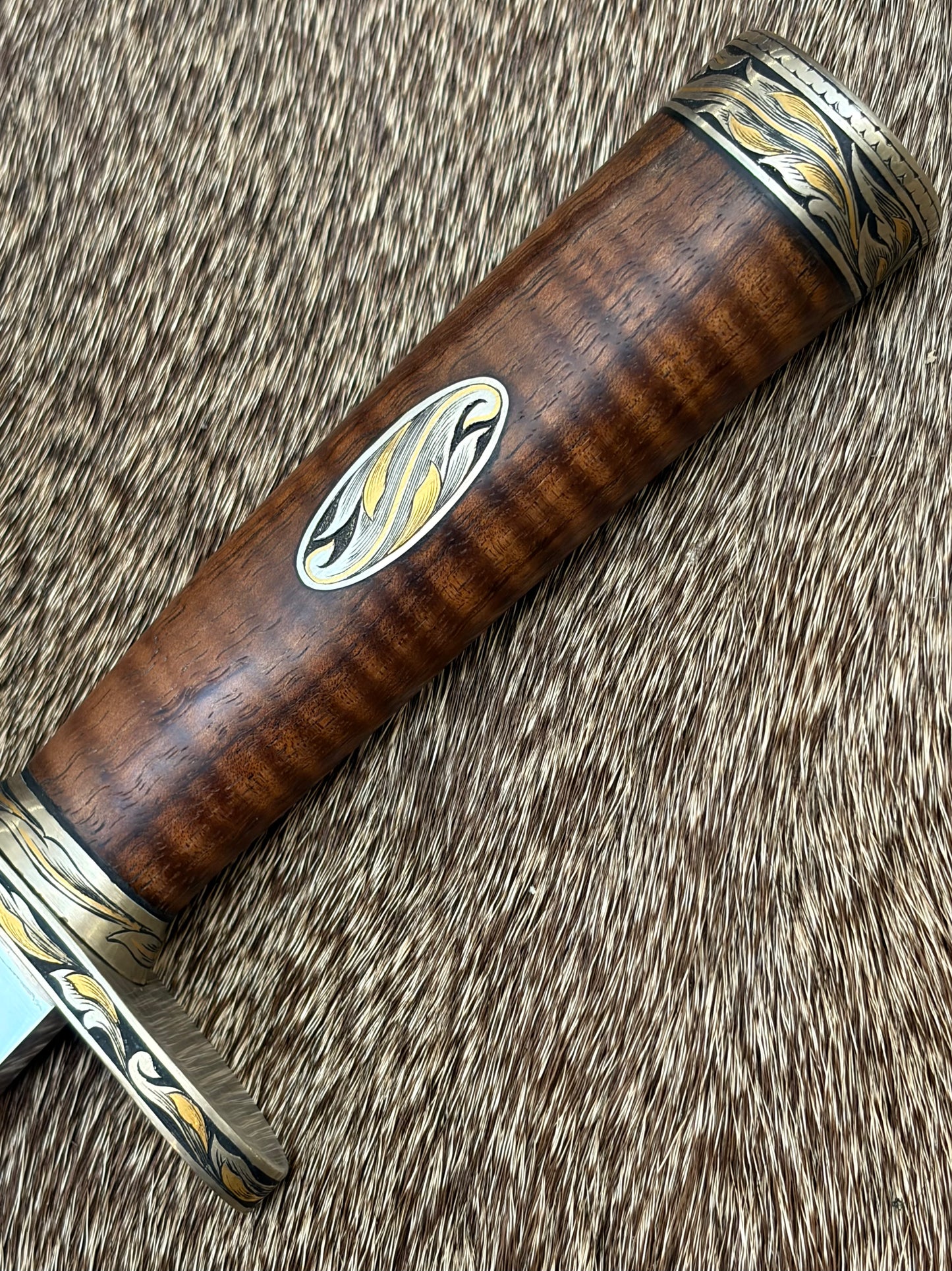 Nordic Special, Expedition  Grade Curly Koa, Engraved by Master Engraver Jere Davidson with Gold Inlays