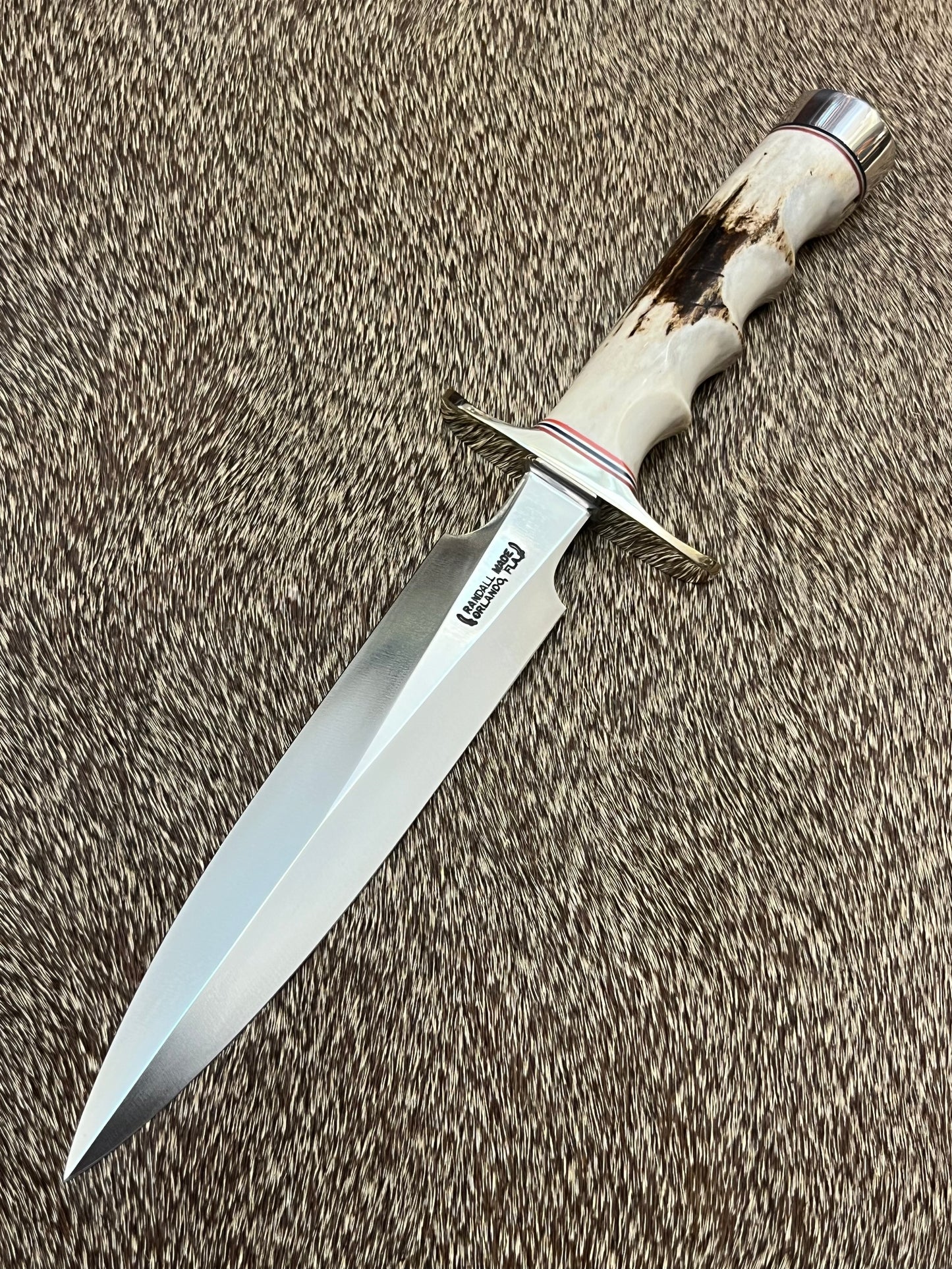 New in Paper Randall Knife Model 2-7 Korean War 75th Anniversary Commemorative 1 of 50 made, Stag finger grooves.