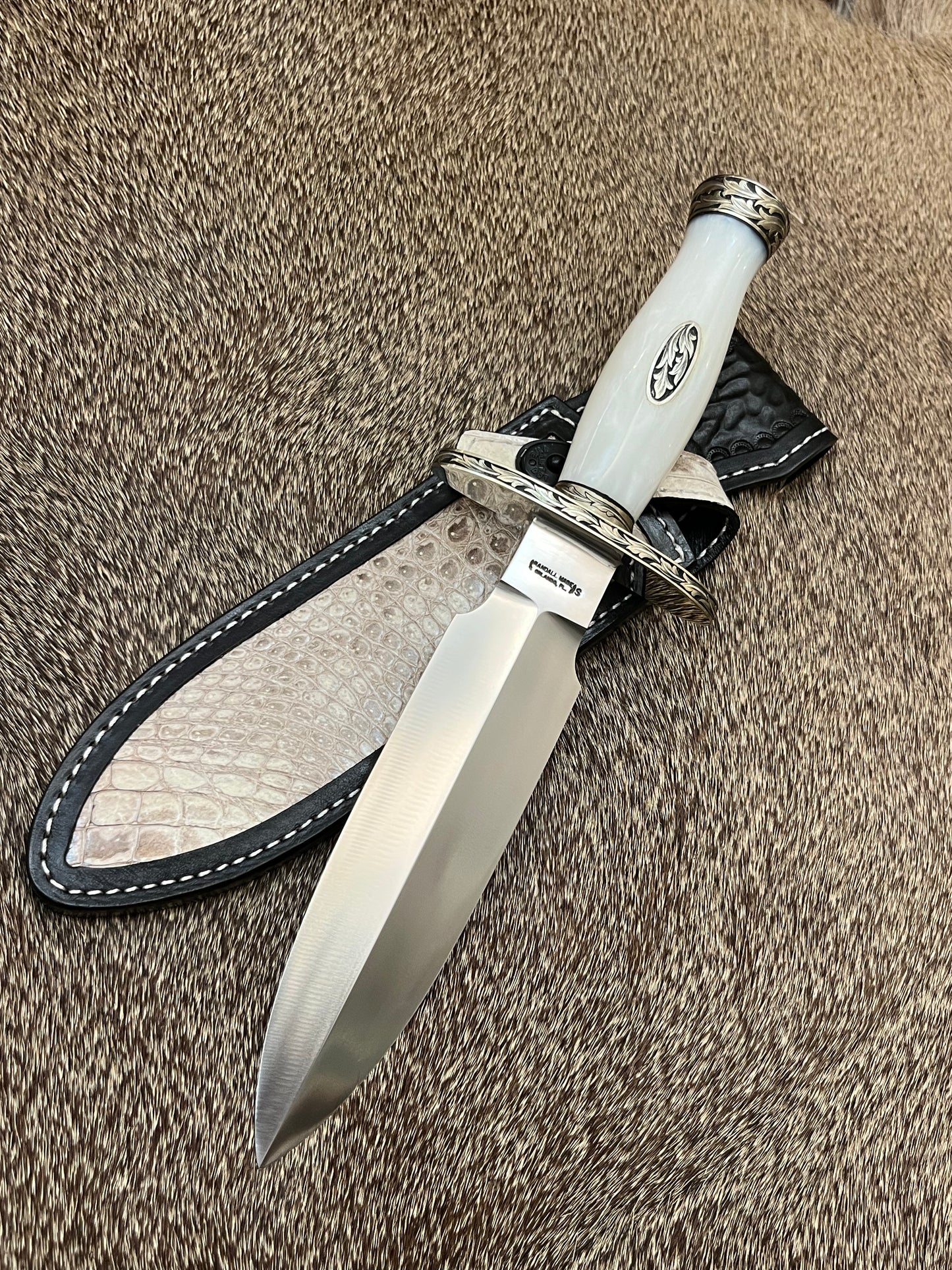 TC Special - Poly Pearl Engraved by Master Engraver Jere Davidson with Fine Silver Inlay