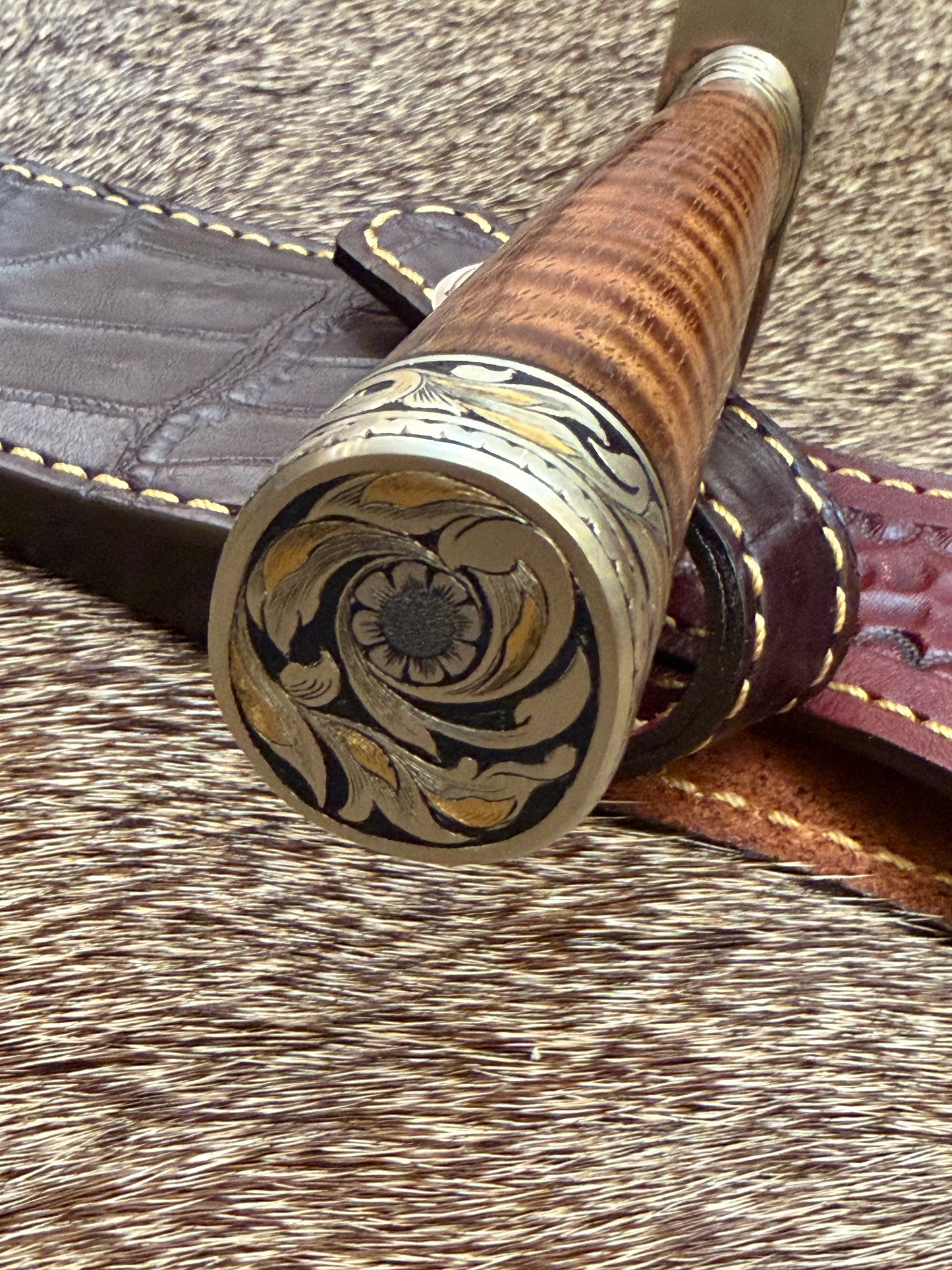 Nordic Special, Expedition  Grade Curly Koa, Engraved by Master Engraver Jere Davidson with Gold Inlays
