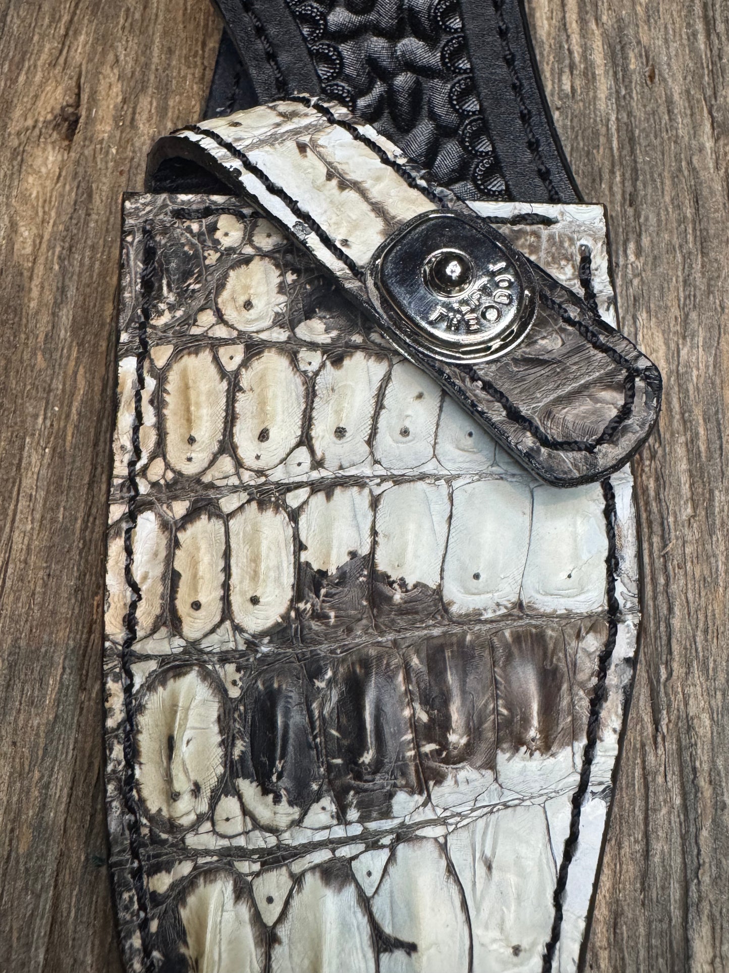 Randall Model 19-5 Exotic Natural Crocodile Sheath from Treeman.