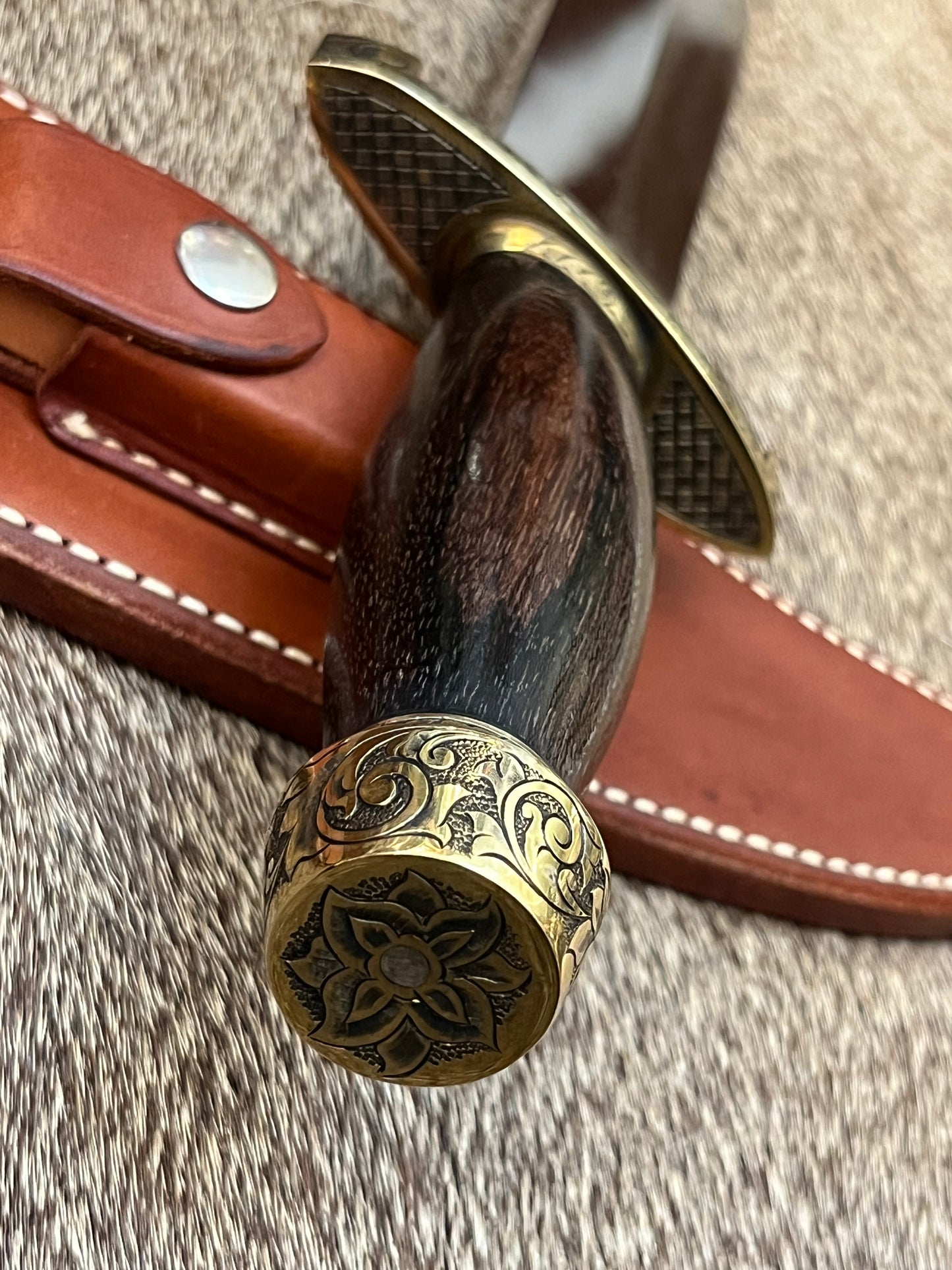 Model 12-9” Sportsman Bowie Engraved by Master Engraver JR French