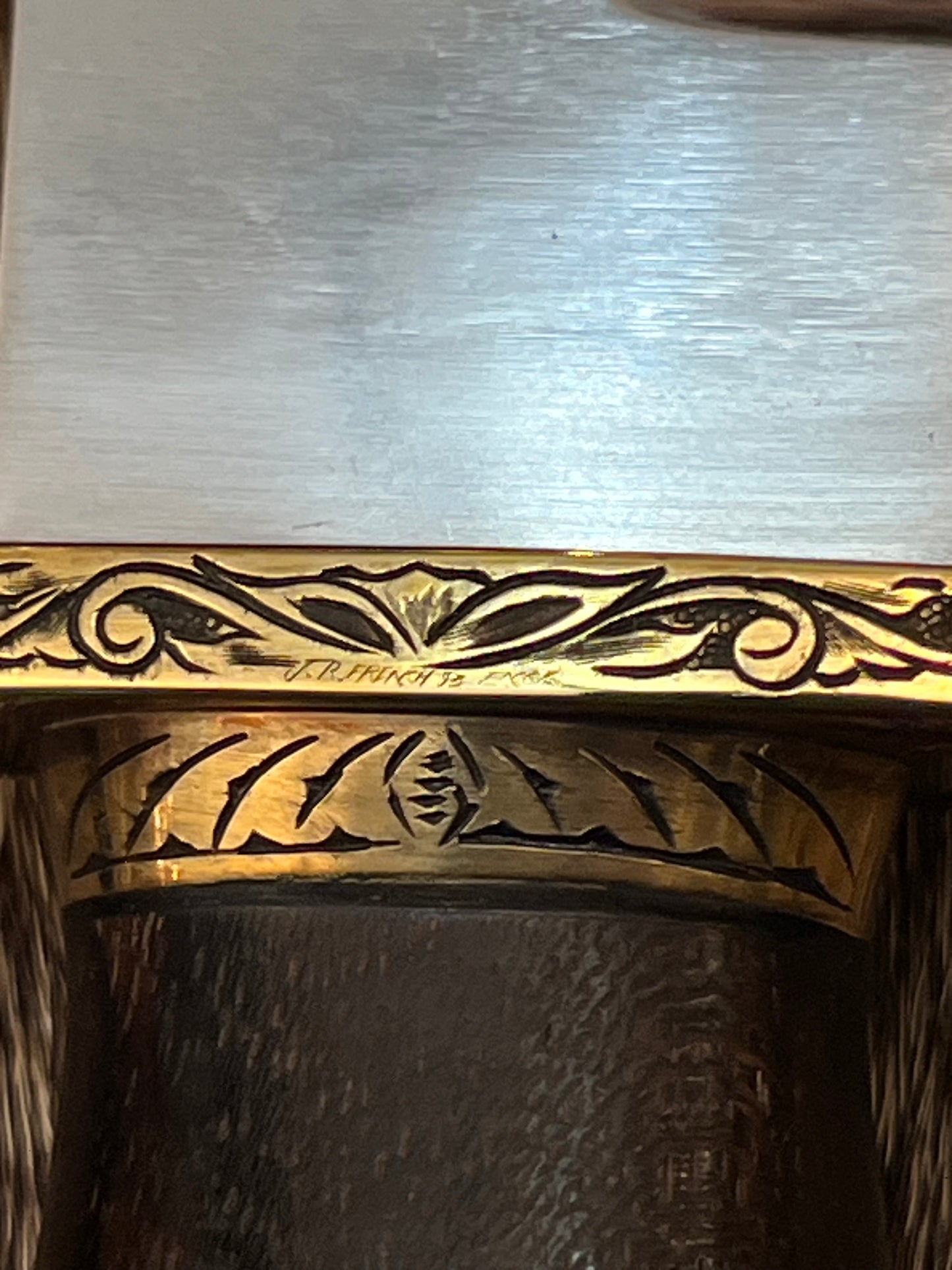 Model 12-9” Sportsman Bowie Engraved by Master Engraver JR French