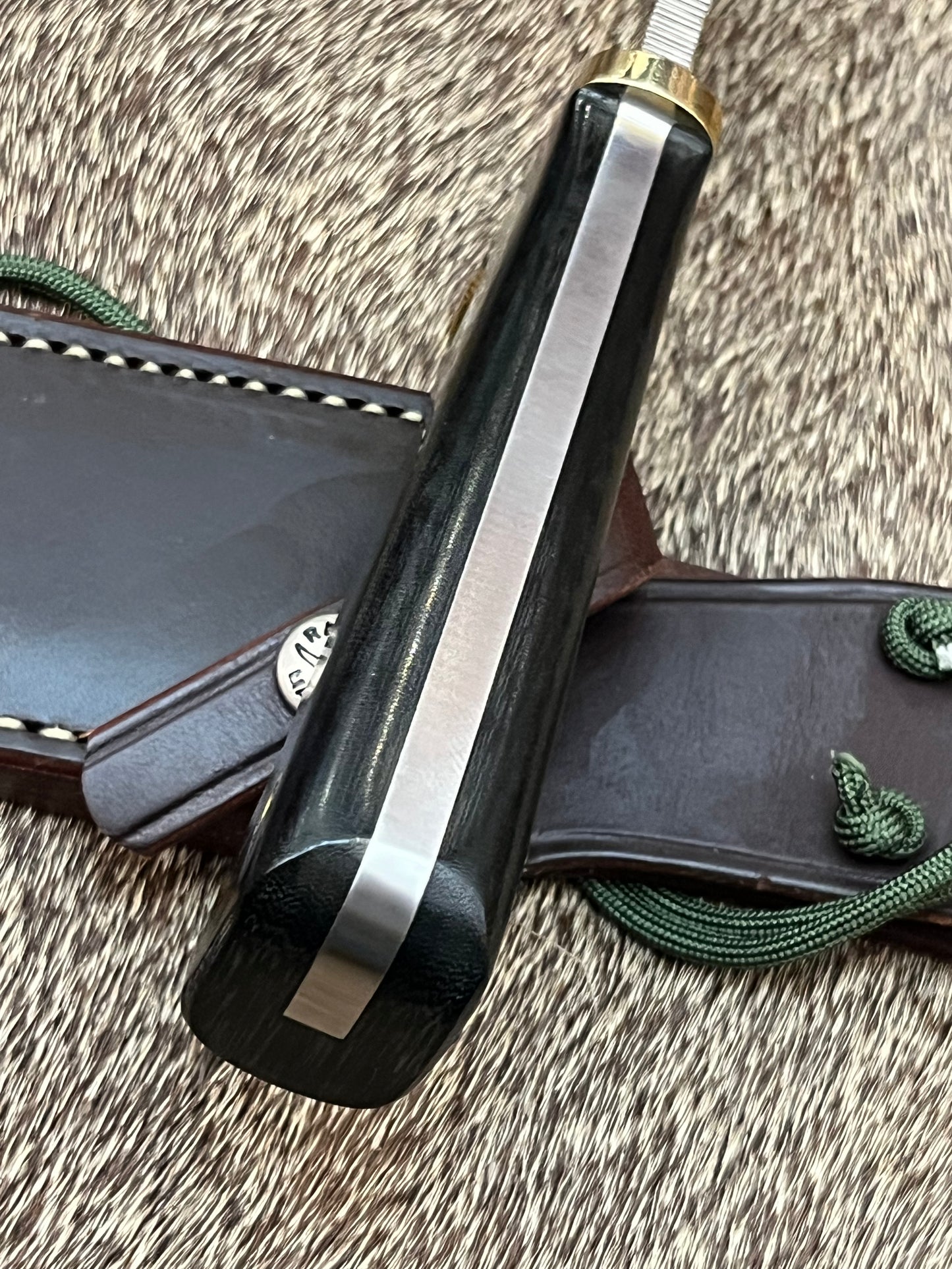 Model 16, Diver                             Black Micarta with Waxed Sheath