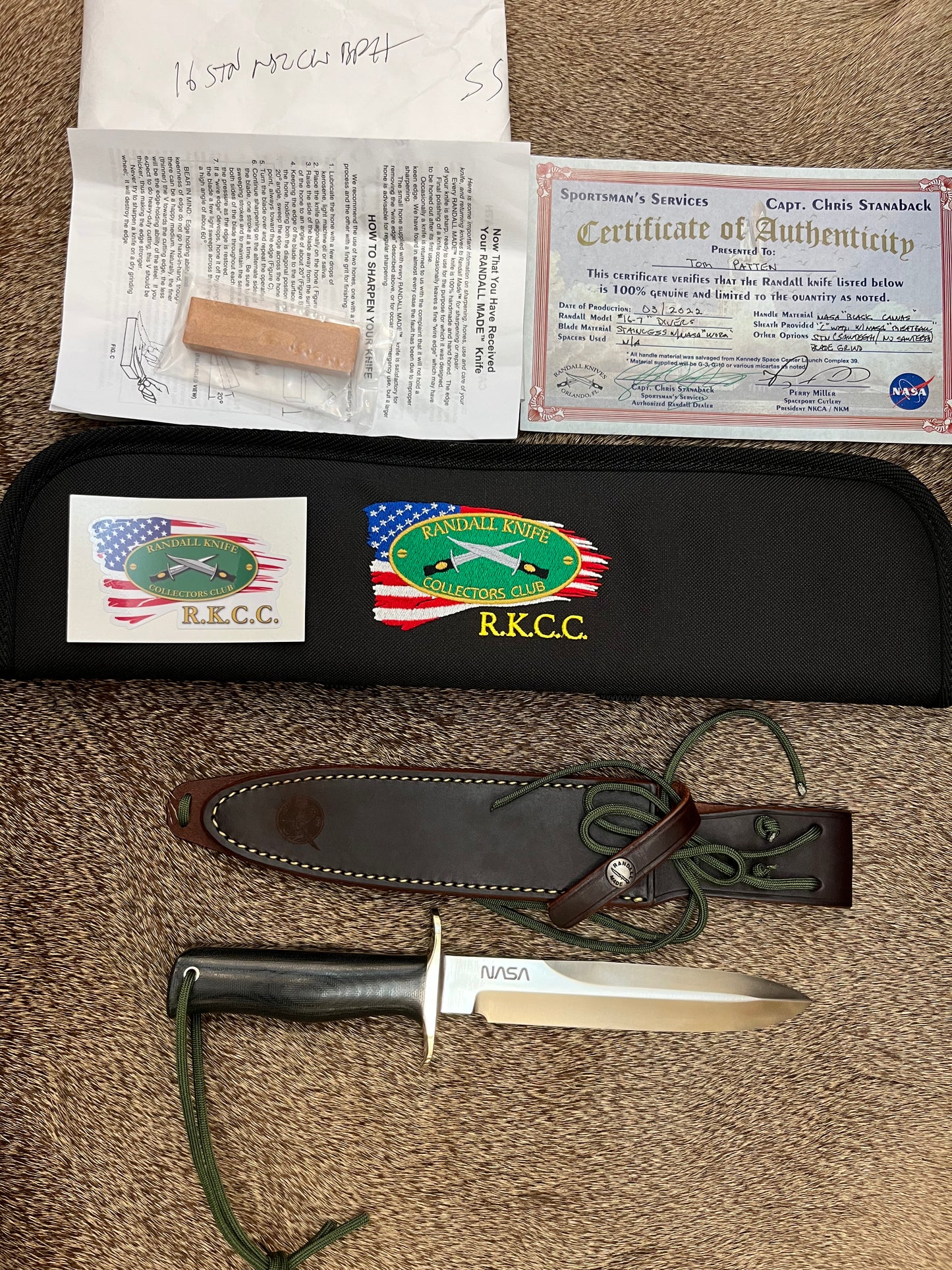 Model 16 Diver                               NASA Black Canvas Micarta