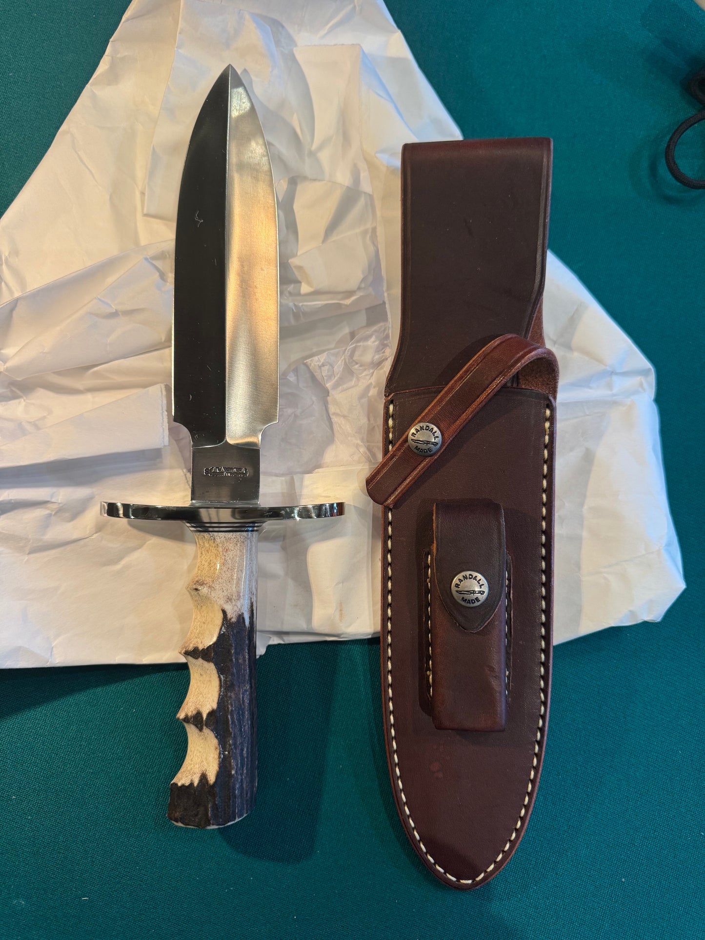 Randall Clinton Special Knife Stag Handle New in Paper