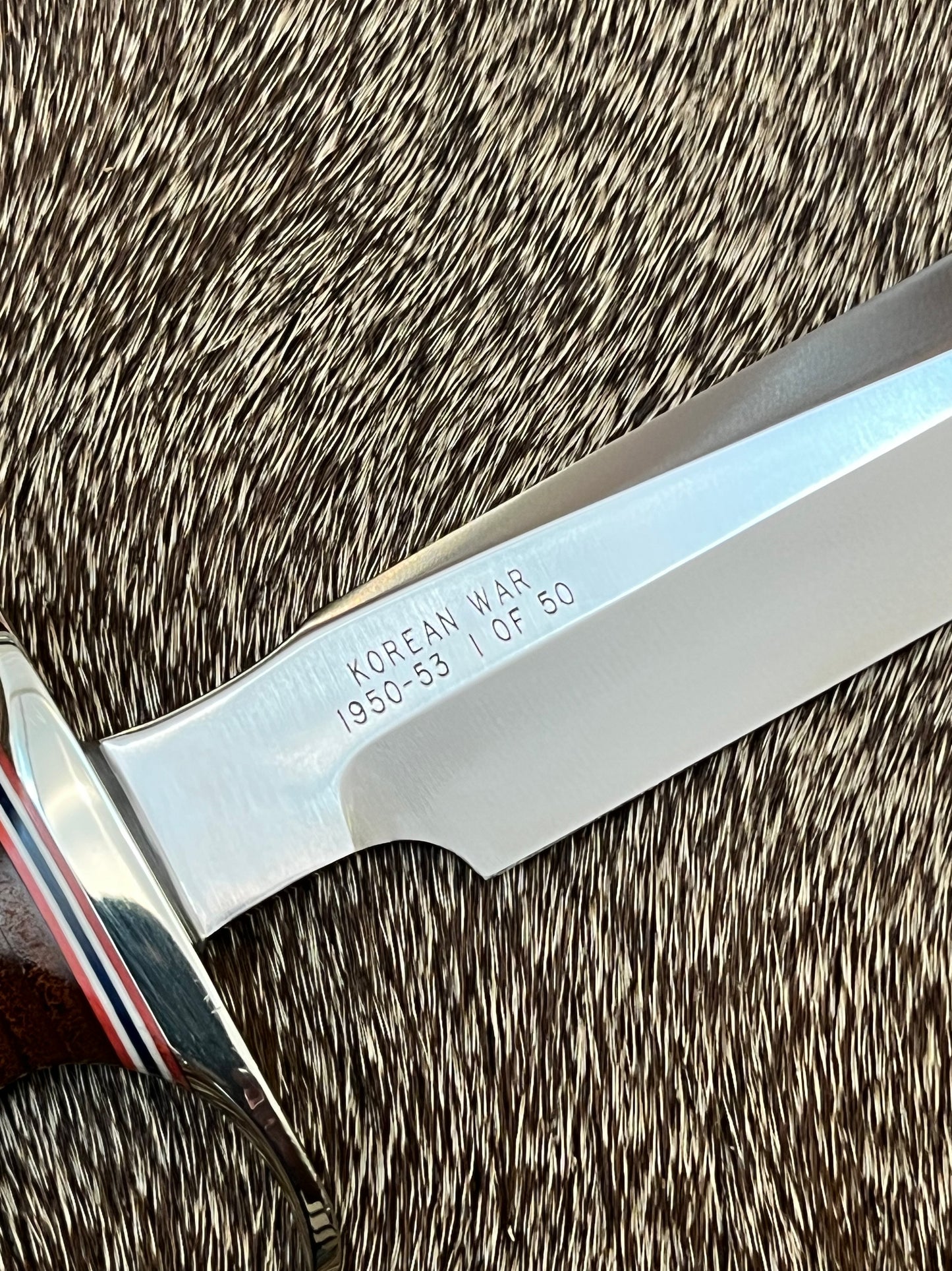 New in Paper Randall Knife Model 1-7 Korean War Commemorative 1 of 50 made Leather