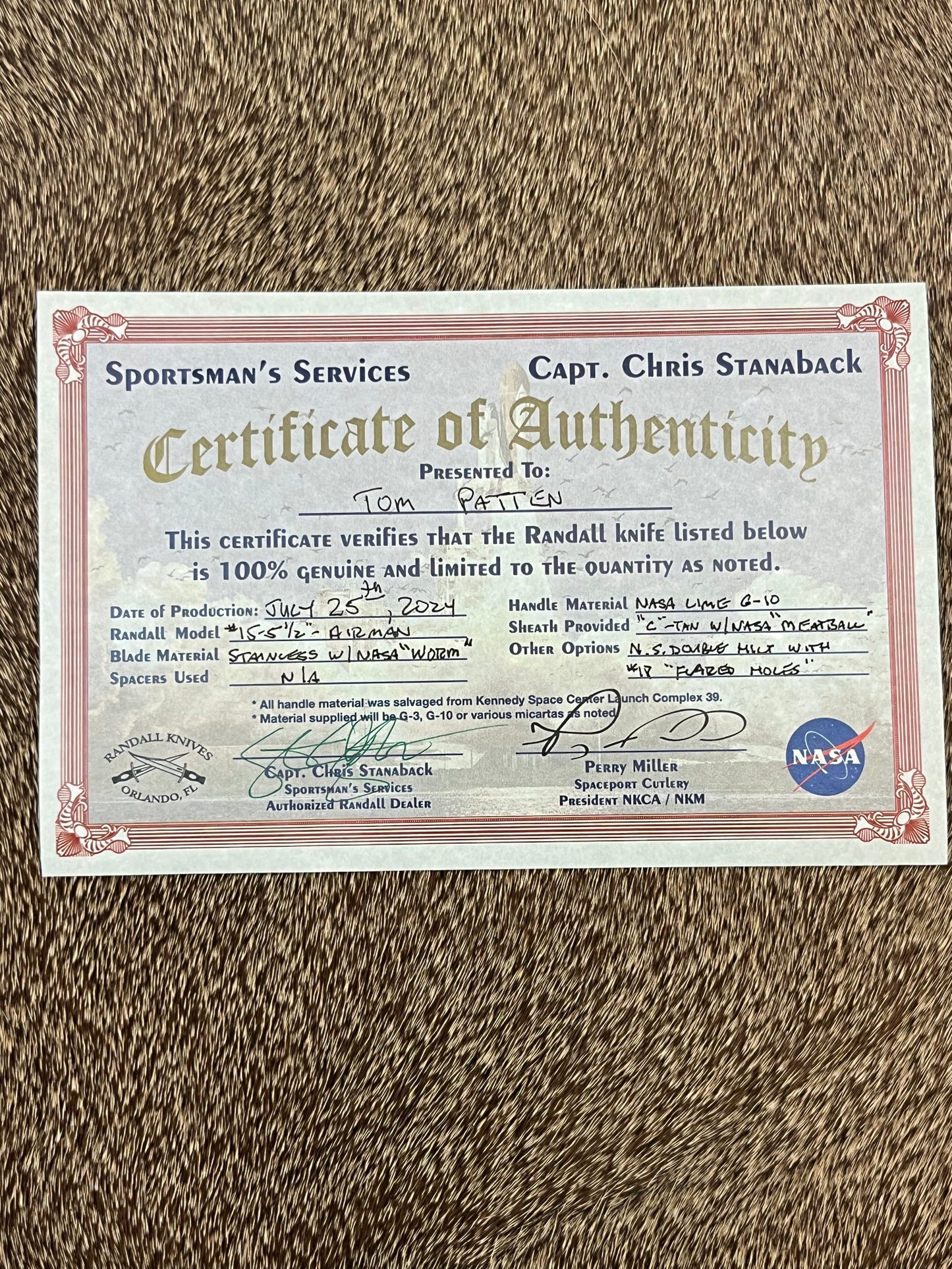 Model 15 Airman                          NASA Lime G-10