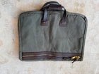 Filson Suit Cover Garment Bag Travel Rare Otter Green Canvas Leather #70271