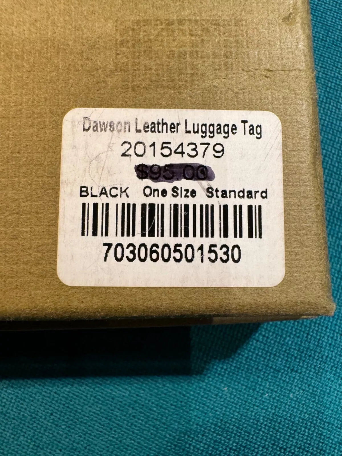 Filson Tags FILSON Dawson Leather LUGGAGE TAG Black Rare New with Tags Original Bo ...