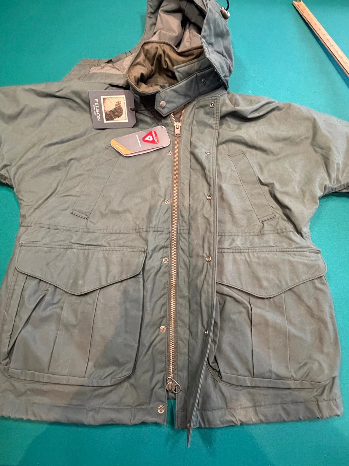 Filson Ranger Insulated Field Jacket Large NWT #20263396 Deep Forest Green Cover