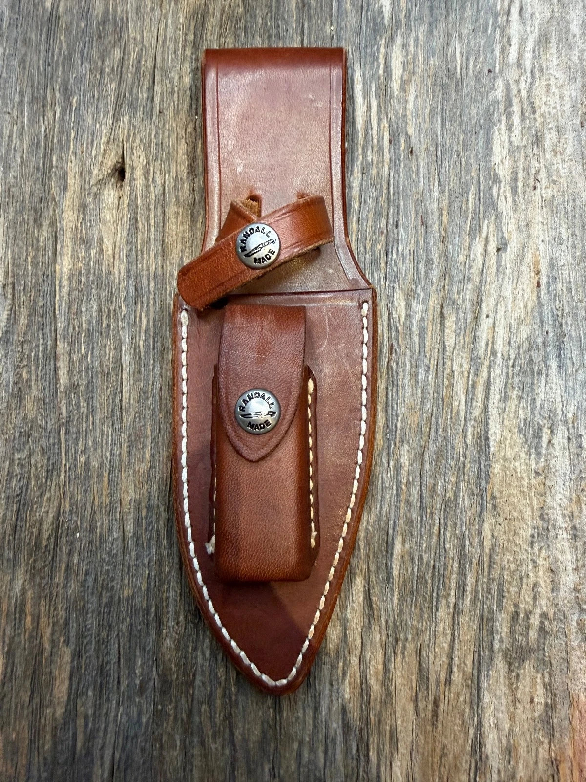 Randall Leather Knife Sheath Model 19-4 with Sharpening stone Randall Snap