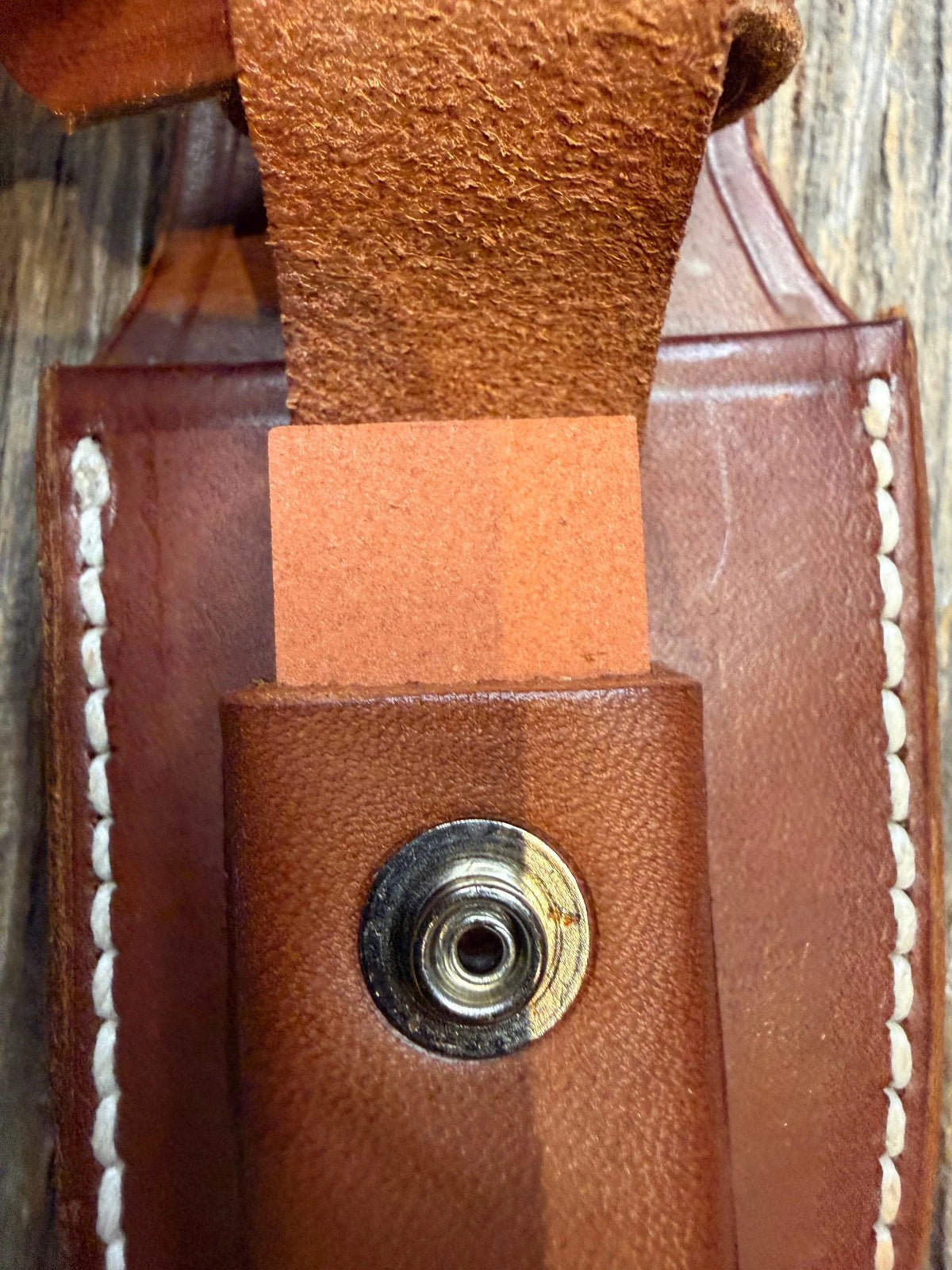 Randall Leather Knife Sheath Model 19-4 with Sharpening stone Randall Snap