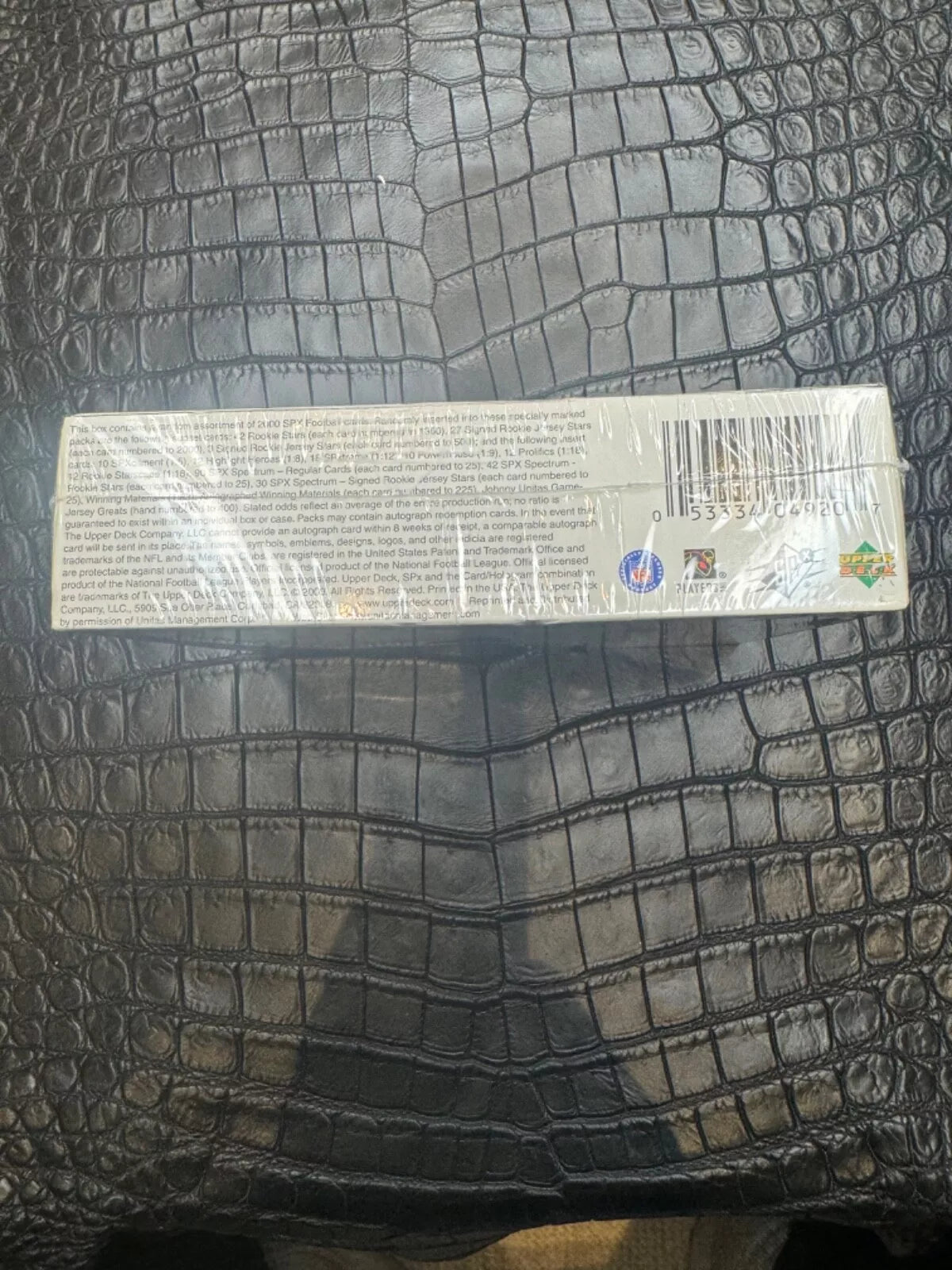 Minty Fresh 2000 Upper Deck SPX Football Hobby Box Brady RC