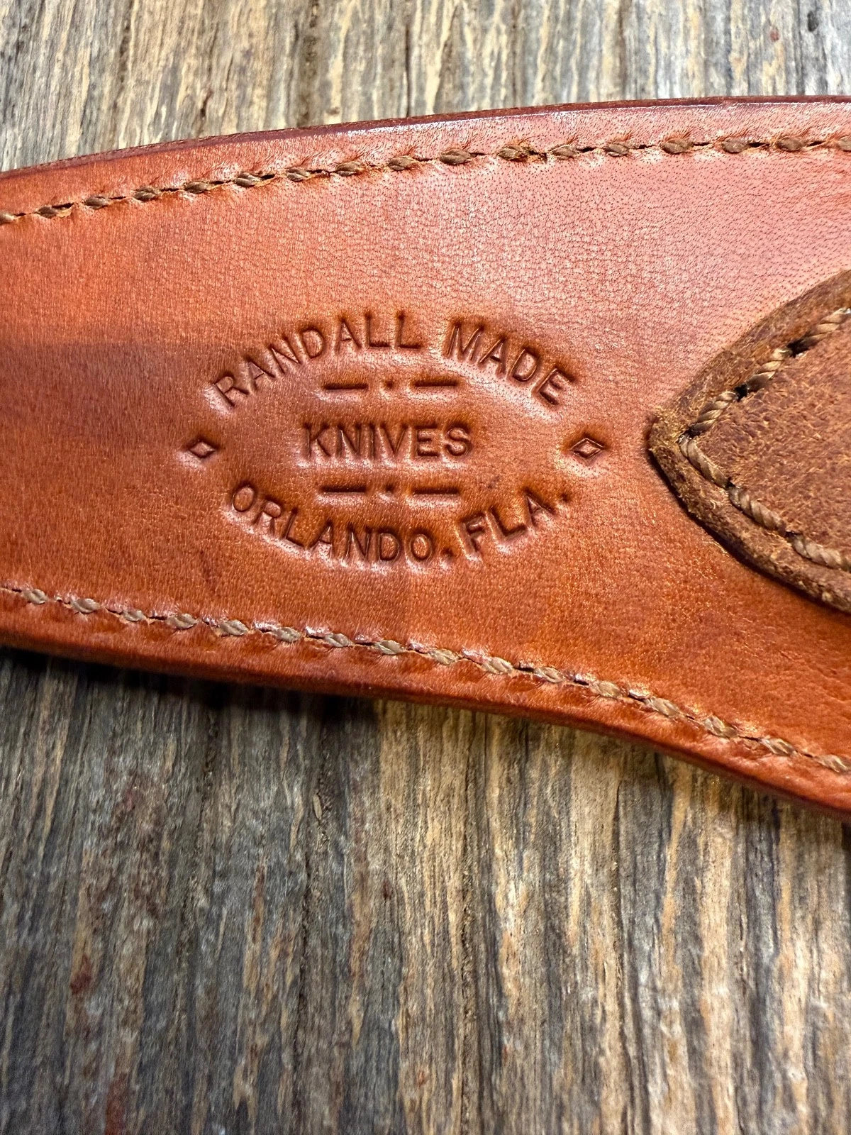 Randall Leather Knife  Sheath Model 26 with Randall snap.