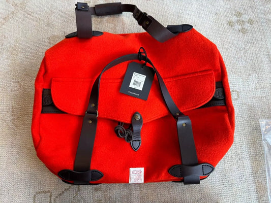 Filson Mackinaw Wool Medium Duffle Made In USA - Flame - 20263593