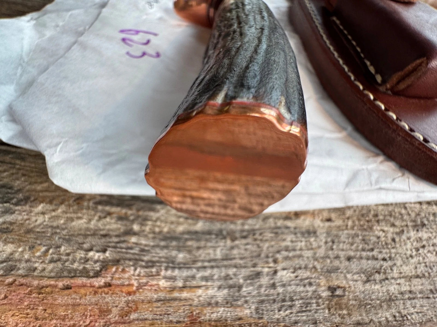 New in Paper Randall Knife Model Copper Companion Stag