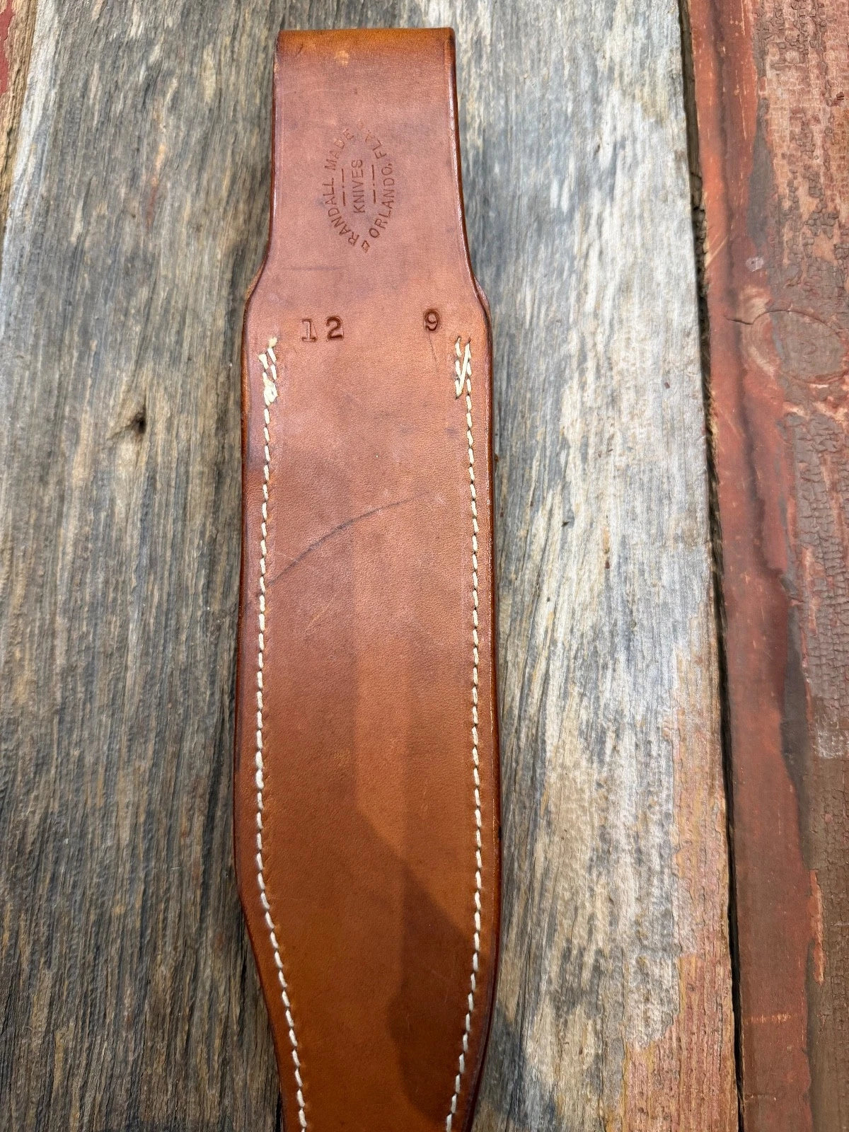 Vintage Randall Leather Knife Sheath Model 12-9  Pre 90’s Johnson era tuff find