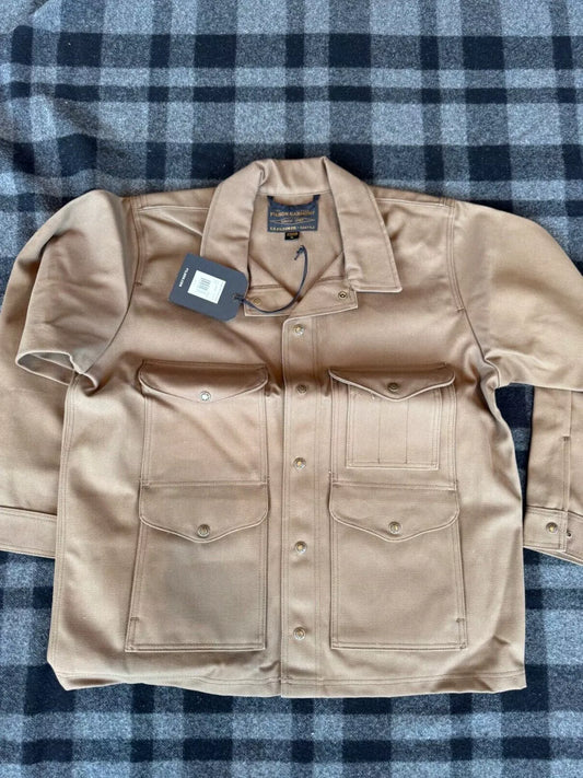 FILSON Rugged Twill Cruiser Heavy Cotton Jacket USA Made XL Sepia New 20264530