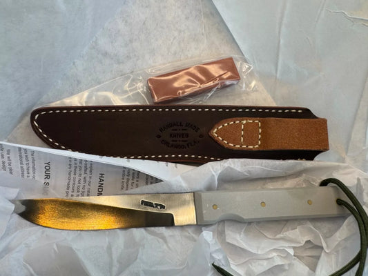 New in Paper Randall Knife Model 10-5 Fisherman Aluminum Stainless Steel Blade
