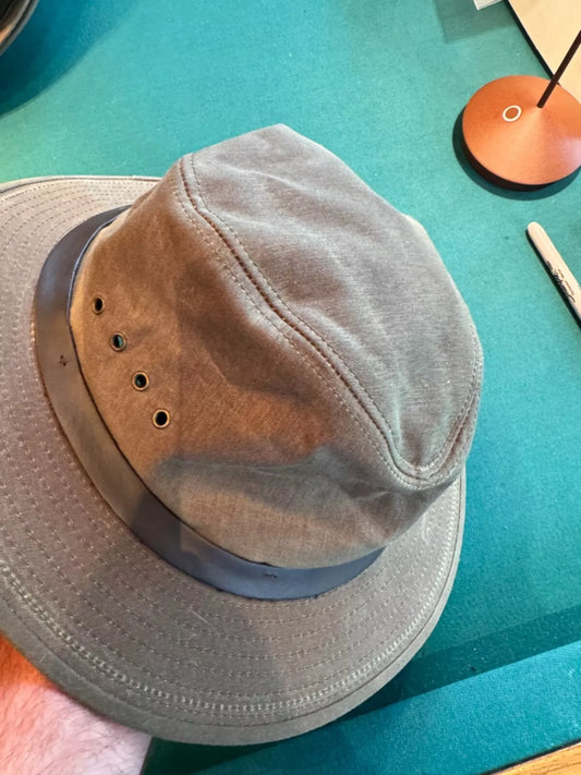 Filson Shelter Cloth Packer Hat | Med | Made in USA | Otter Green | Rare 60017341103
