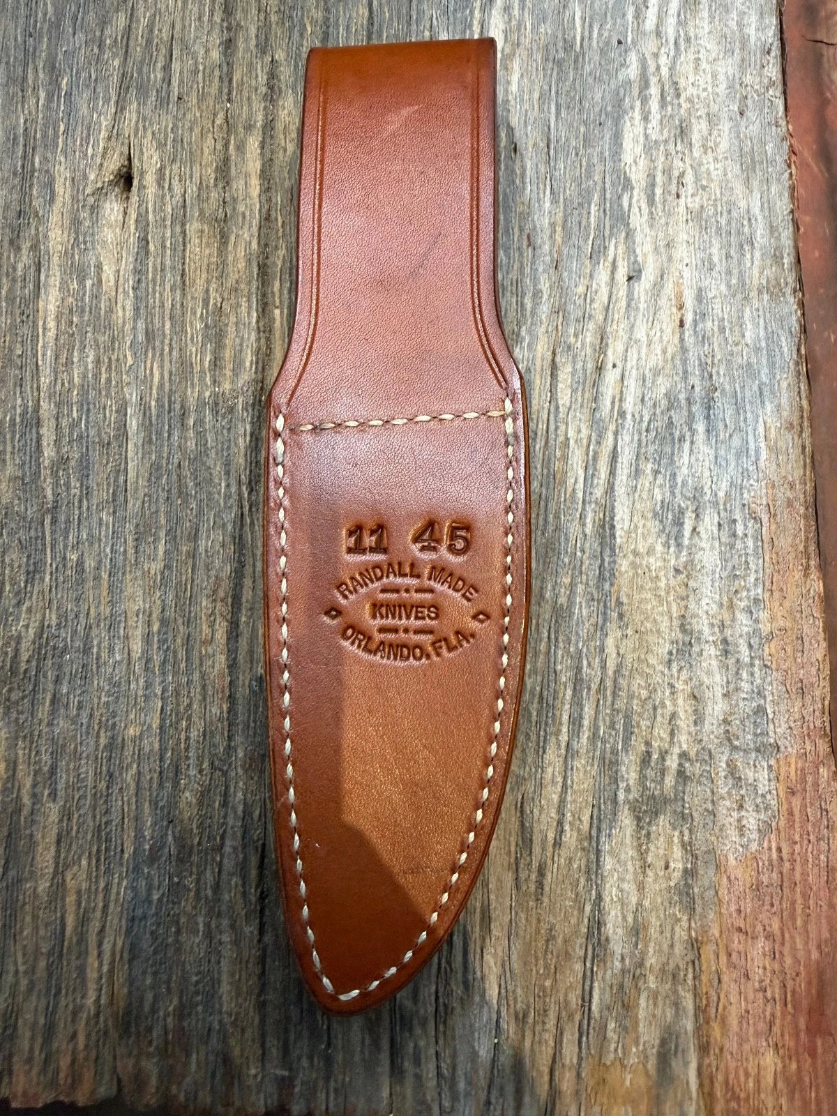 Randall Leather Knife Sheath Model 11-4.5  with Sharpening stone Randall Snap