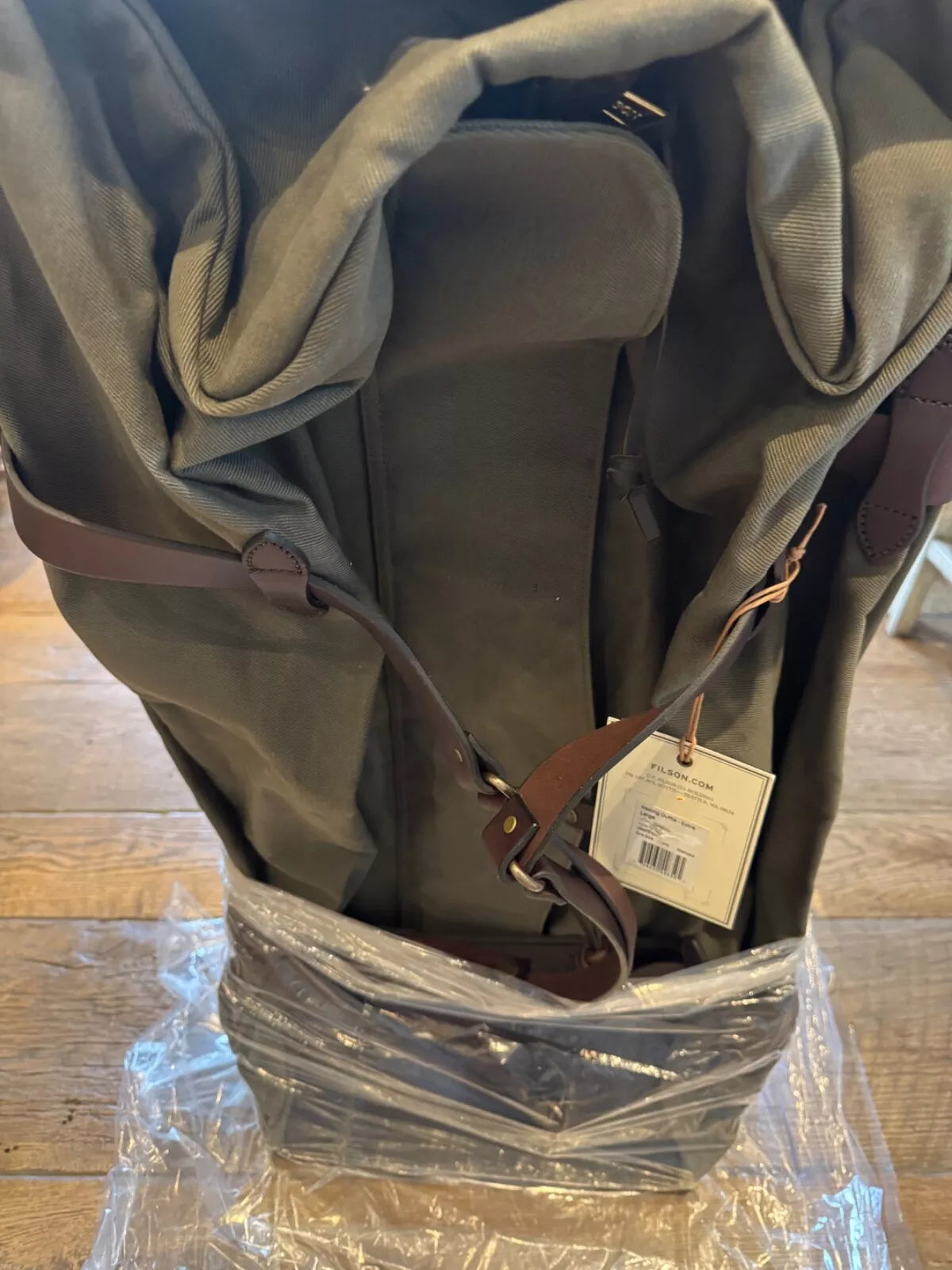 NWT Filson Filson XL Rugged Twill Rolling Duffle Bag Otter Green Rare 11070376