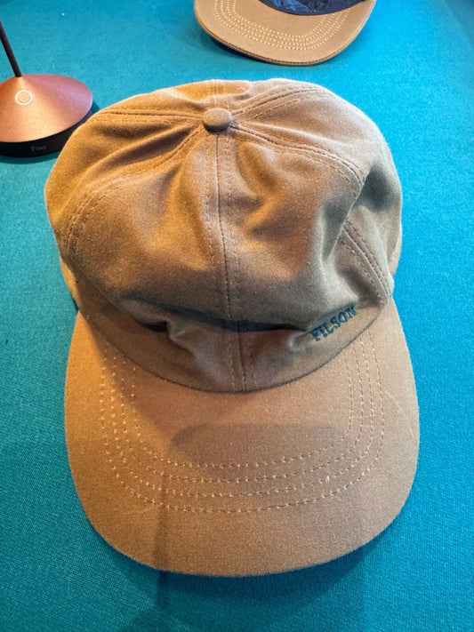 Filson Insulated Tin Cloth Cap USA M Medium Dark Tan Vintage New with Tags 60068242103