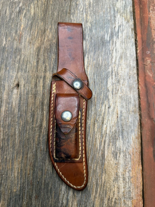 Vintage Randall Leather Knife Sheath Model 3-5 Pre 90’s Johnson era tuff find