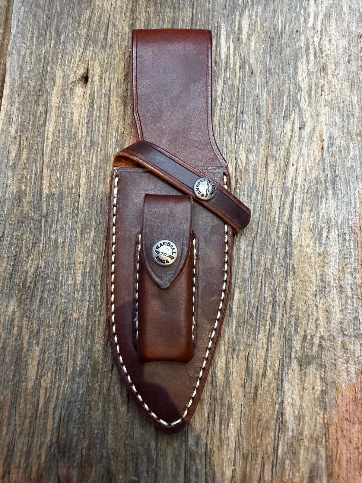 Randall Leather Knife Sheath Model 19-5 with Sharpening stone Randall Snap