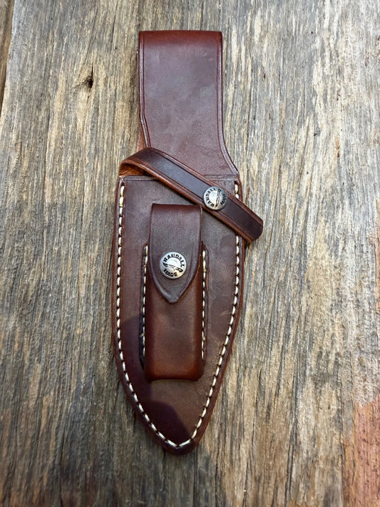 Randall Leather Knife Sheath Model 19-5 with Sharpening stone Randall Snap