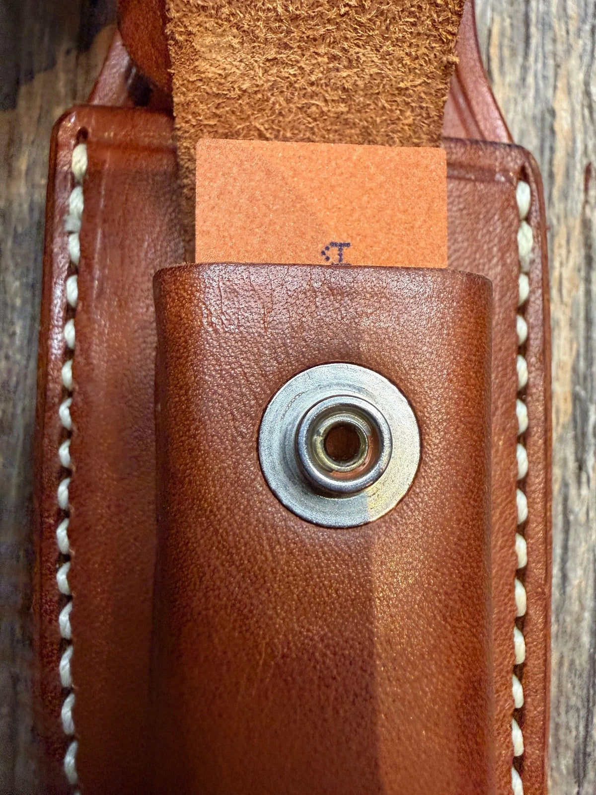 Randall Leather Knife Sheath Model 11-4.5  with Sharpening stone Randall Snap