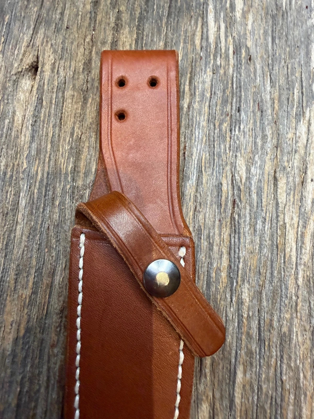 Randall Leather Knife Sheath Model 8-4  Linen stitched early Gutcher tuff find