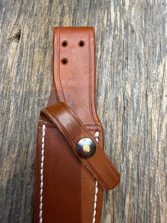 Randall Leather Knife Sheath Model 8-4  Linen stitched early Gutcher tuff find