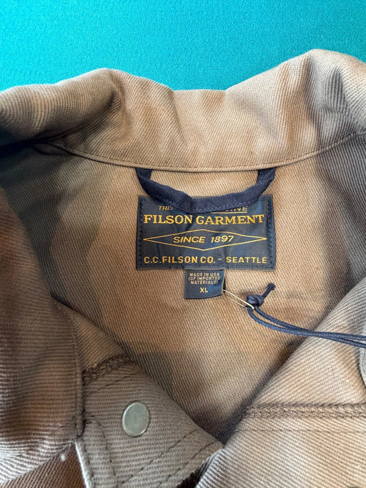 FILSON Rugged Twill Cruiser Heavy Cotton Jacket USA Made XL Sepia New 20264530 (Copy)