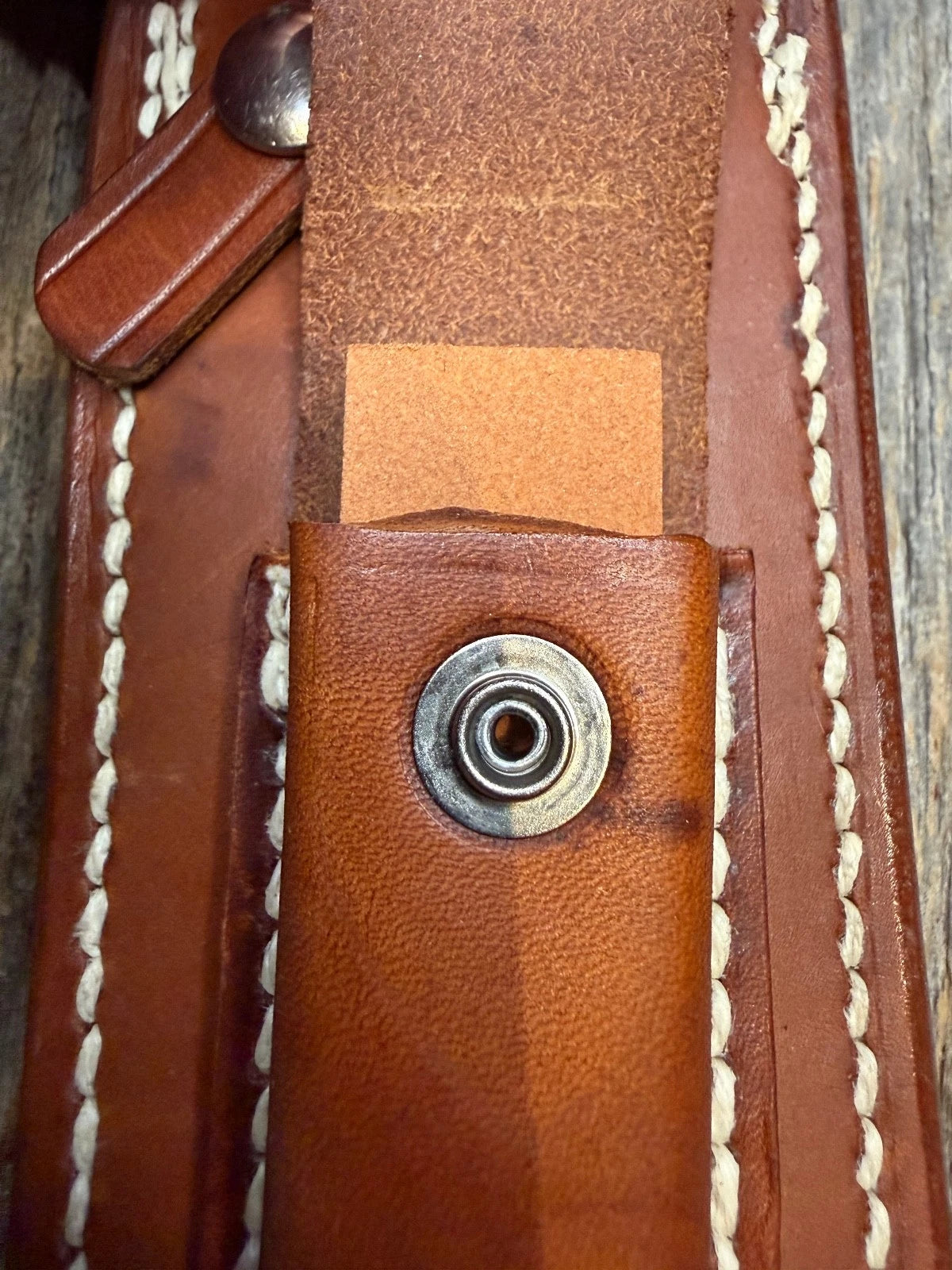 Vintage Randall Leather Knife Sheath Model 12-9  Pre 90’s Johnson era tuff find